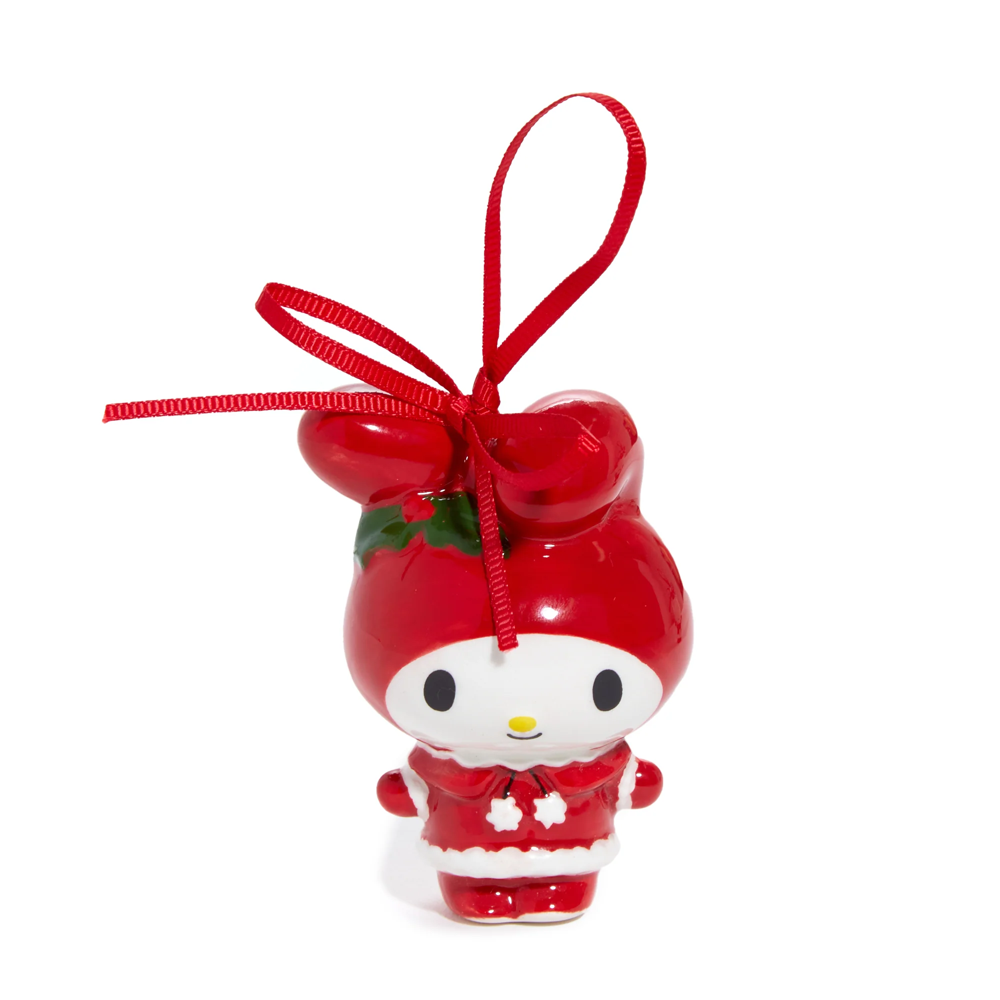 Hello Kitty and My Melody 2-pc Holiday Ceramic Ornament Set (Santa Suit) - Image 4