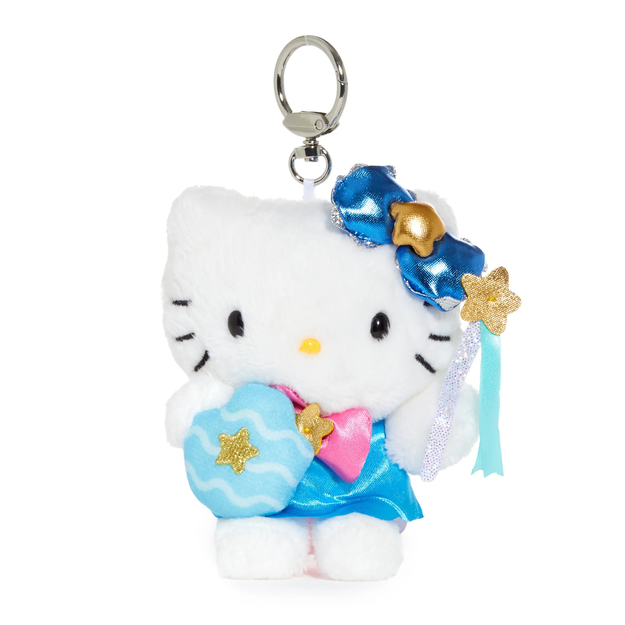 Hello Kitty Aquarius Plush Keychain Mascot (Zodiac Series) - Image 2