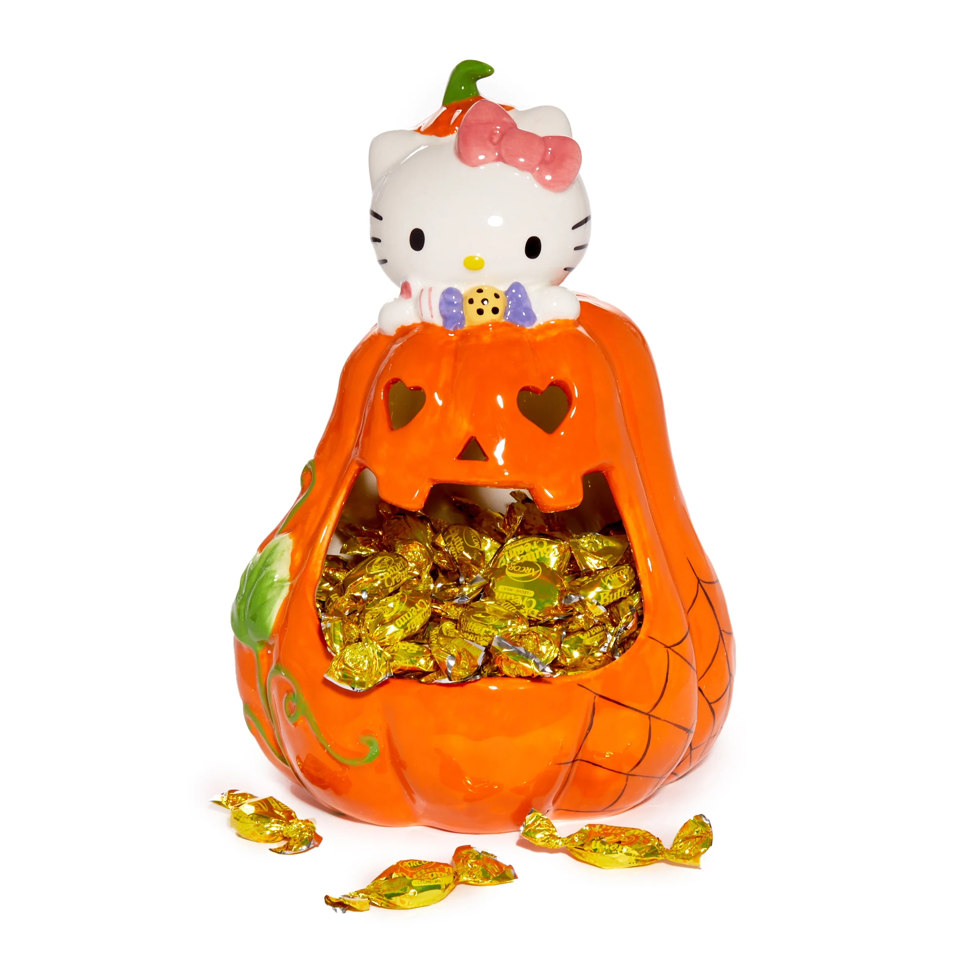 Hello Kitty Big Mouth Pumpkin Ceramic Candy Bowl - Image 2