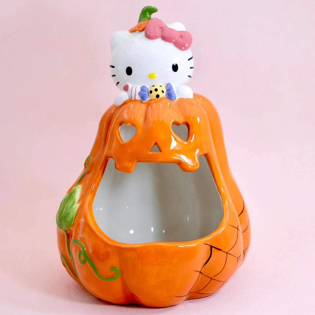 Hello Kitty Big Mouth Pumpkin Ceramic Candy Bowl - Image 7