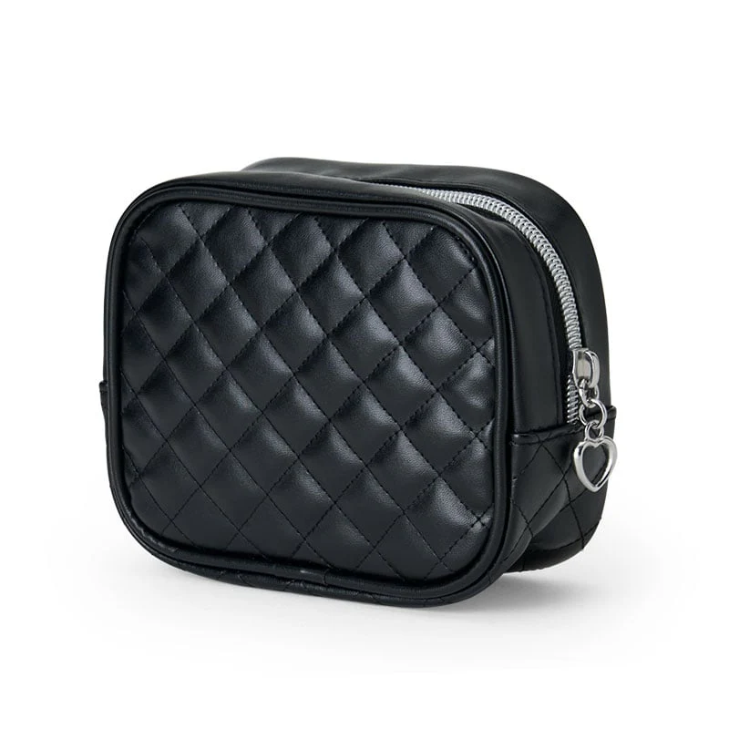 Hello Kitty Black Quilted Zipper Pouch (I Love Hello Kitty Series) - Image 3