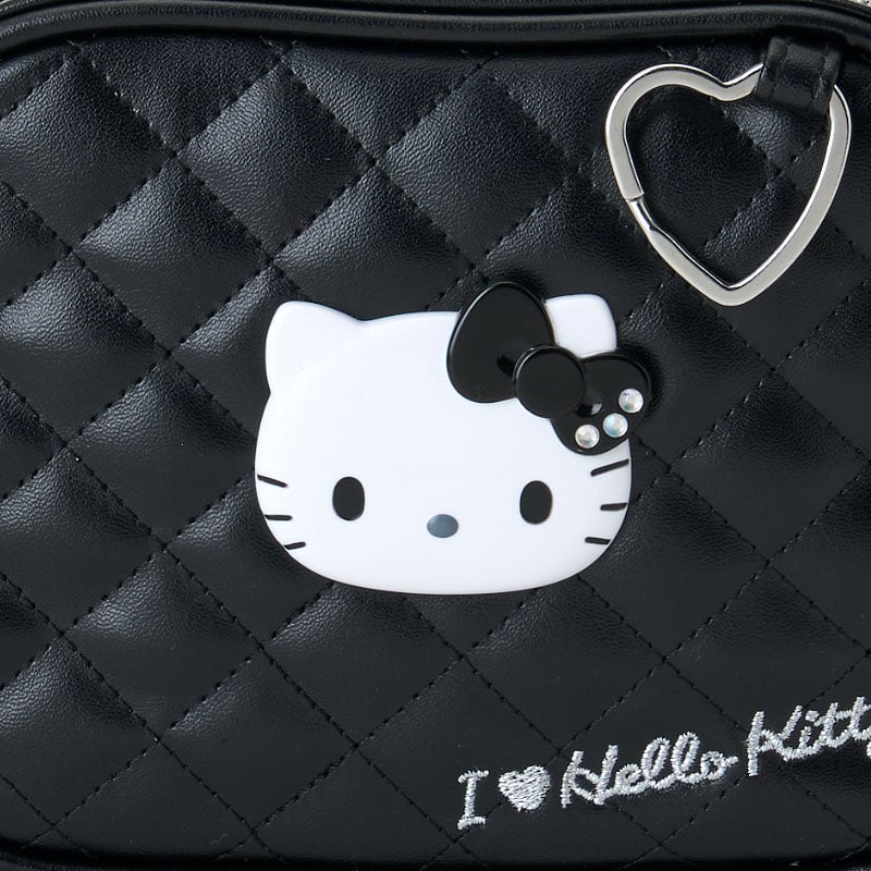 Hello Kitty Black Quilted Zipper Pouch (I Love Hello Kitty Series) - Image 4