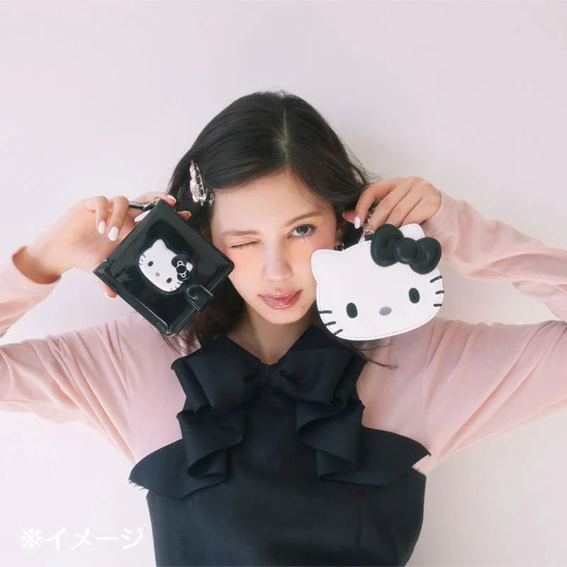 Hello Kitty Black Vinyl Snap Wallet (I Love Hello Kitty Series) - Image 2