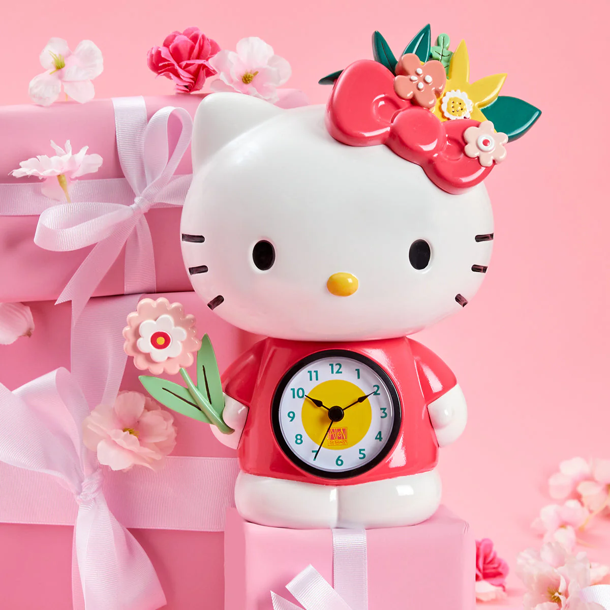 Hello Kitty Blossoms Desk Clock - Image 2