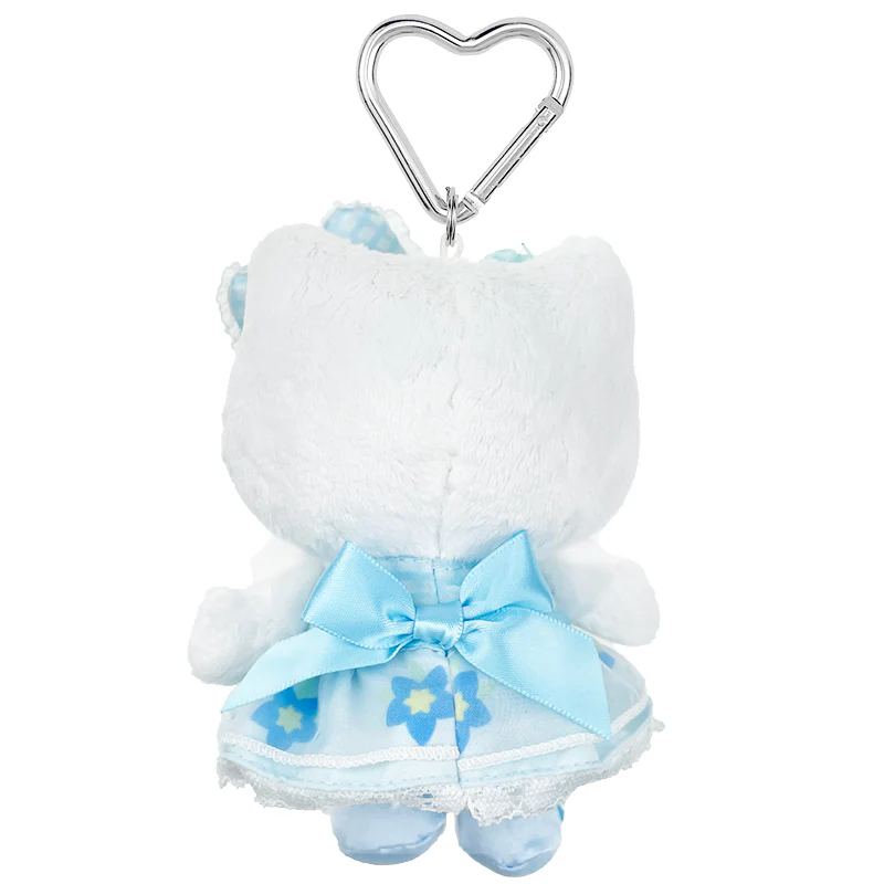 Hello Kitty Blue Plush Mascot Keychain (50th Anniv. Floral Series) - Image 2