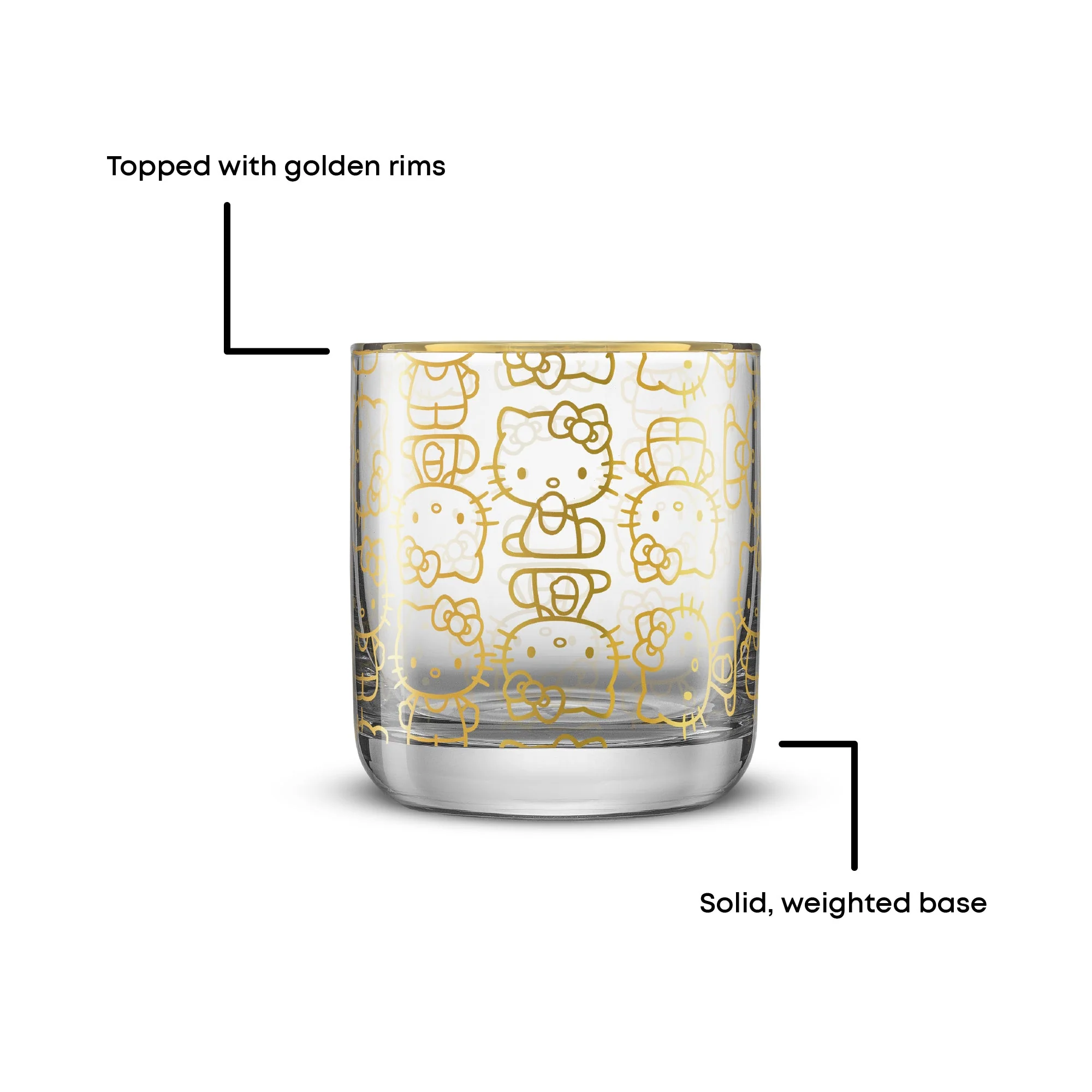 Hello Kitty Charmed Short Drinking Glasses (Set of 2) - Image 4