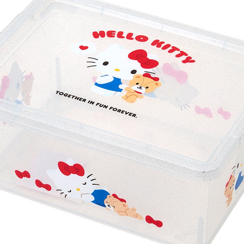 Hello Kitty Clear Glitter Storage Bin (S) - Image 3