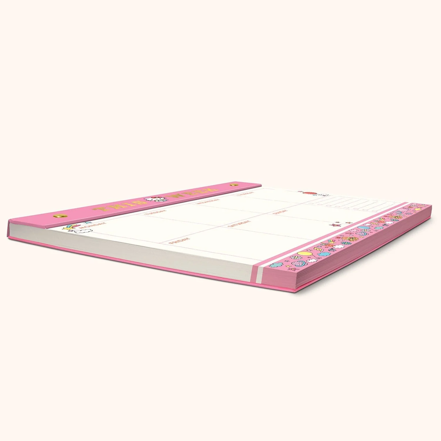 Hello Kitty x Studio Oh! College Letters Weekly Desk Pad - Image 5