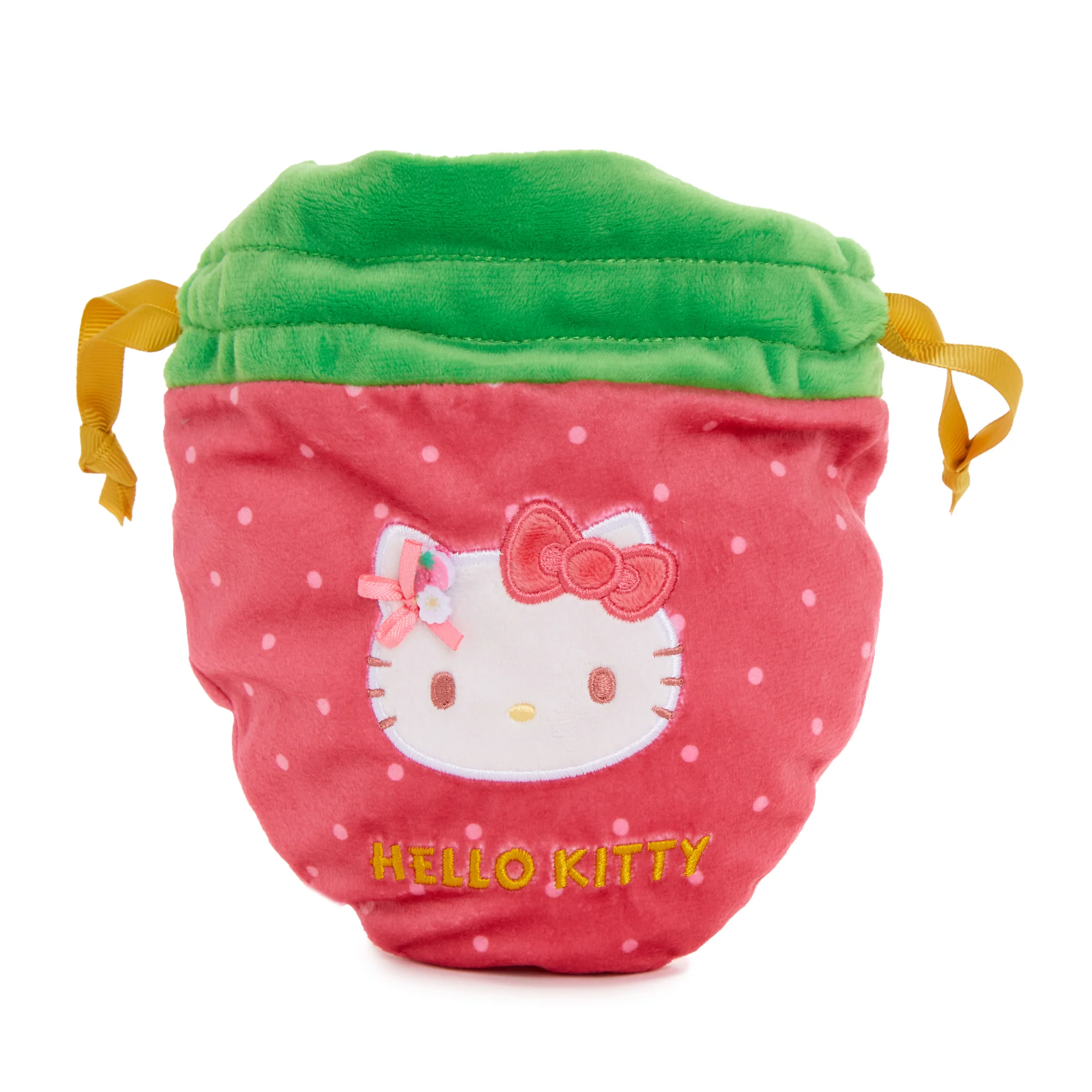 Hello Kitty Drawstring Pouch (Strawberry News 50th Anniversary) - Image 3