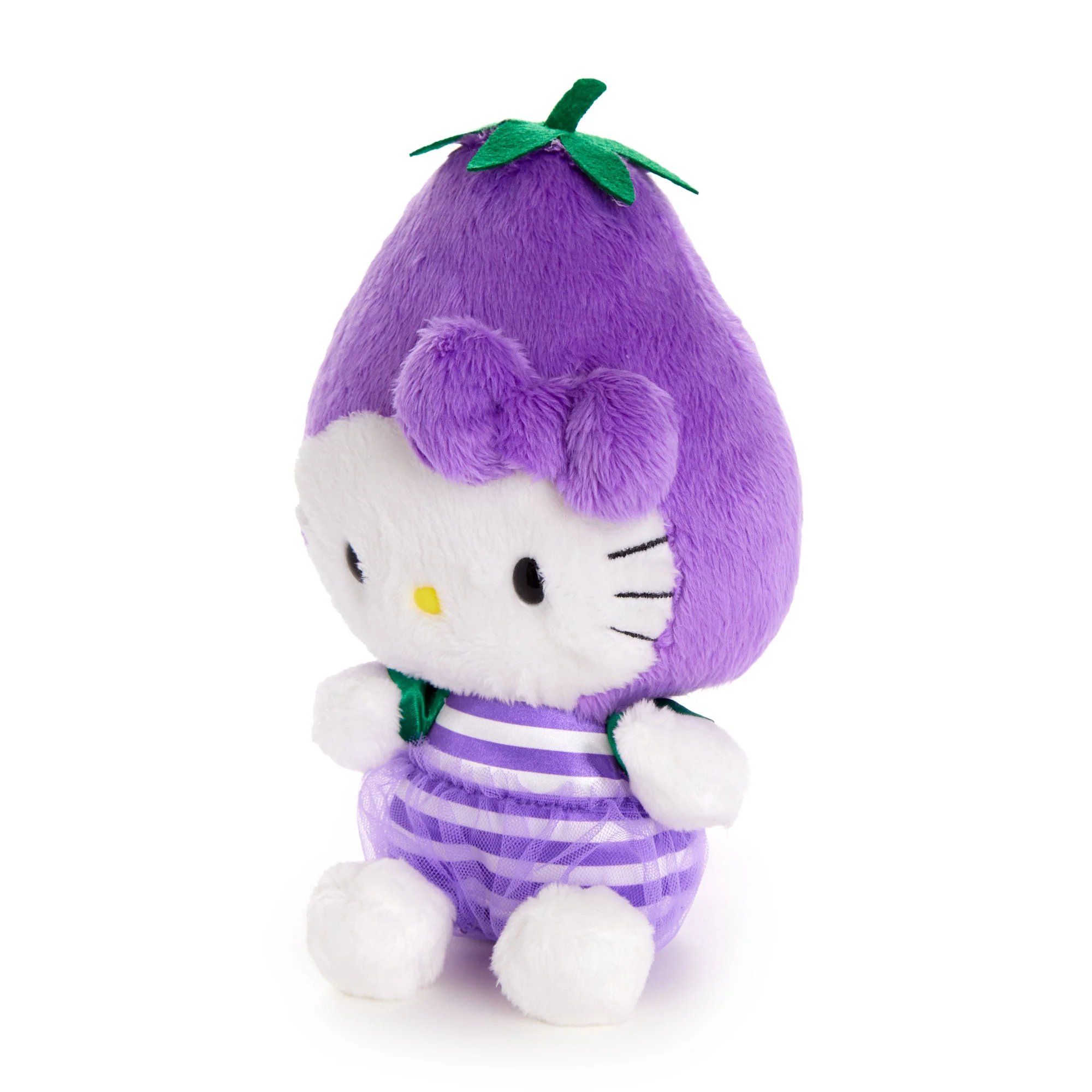 Hello Kitty Eggplant Bean Doll Plush (Fruit & Veggie Series) - Image 2