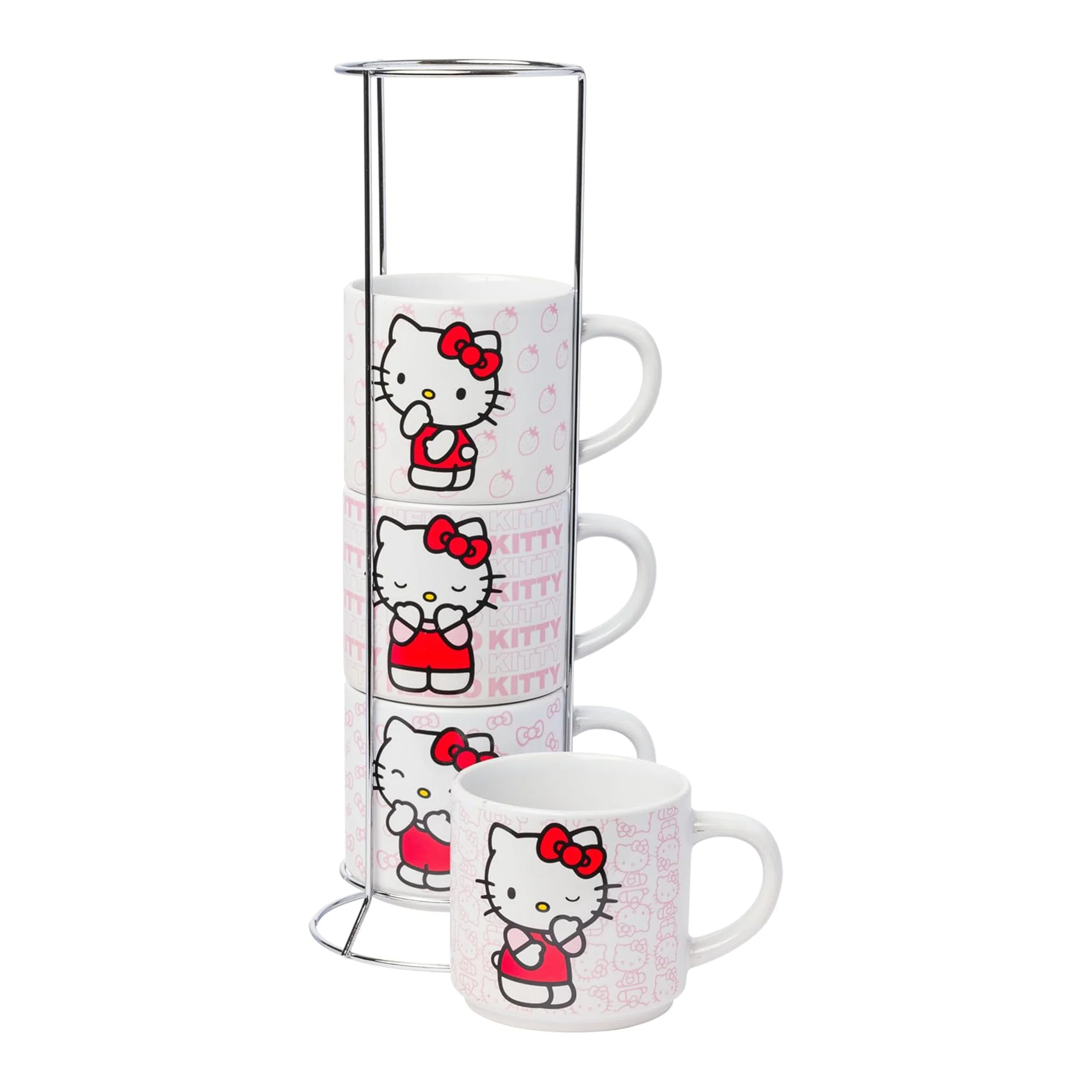 Hello Kitty Expressions 5-Piece Ceramic Mug Stack - Image 8