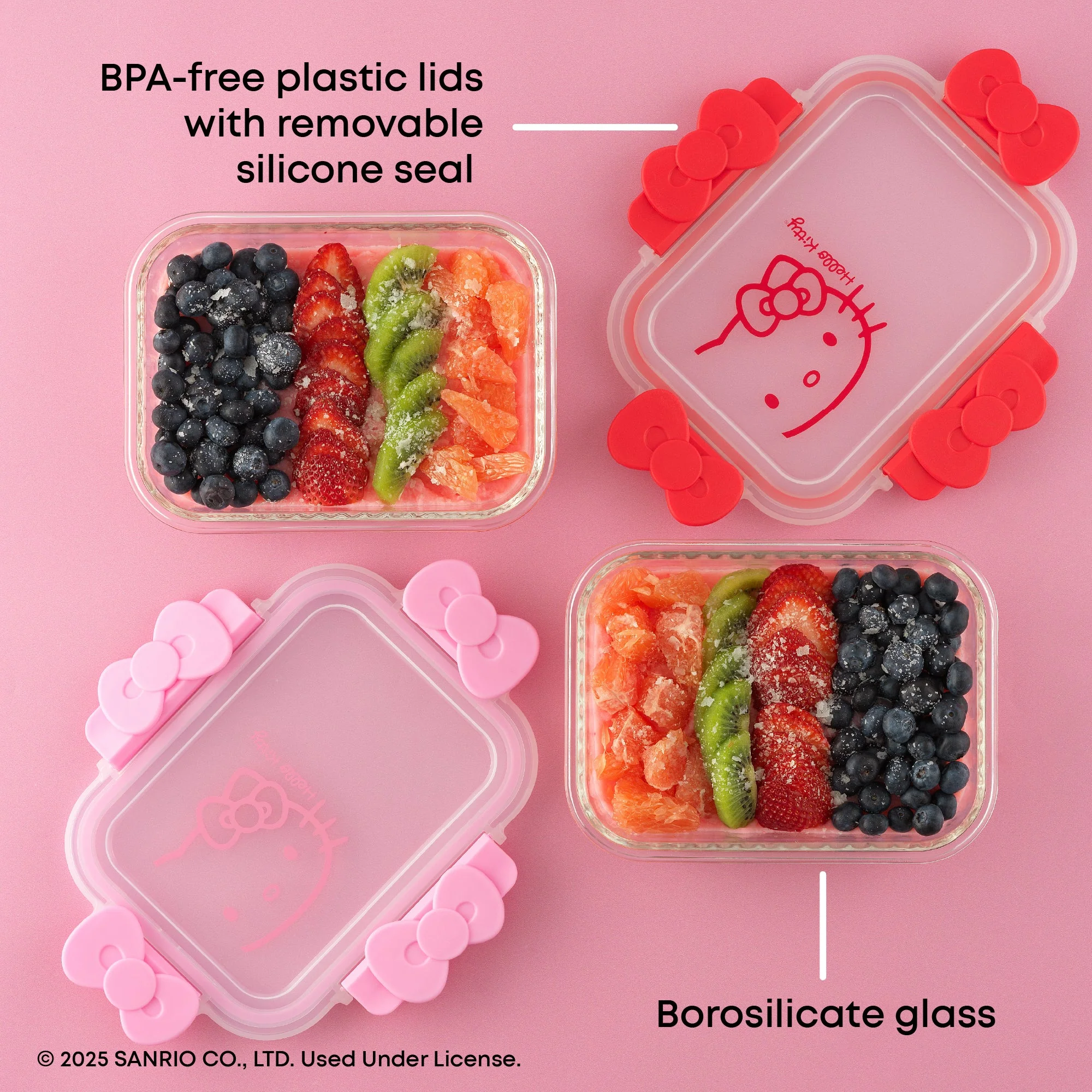 Hello Kitty Fluted Food Storage Containers (Set of 2) - Image 3