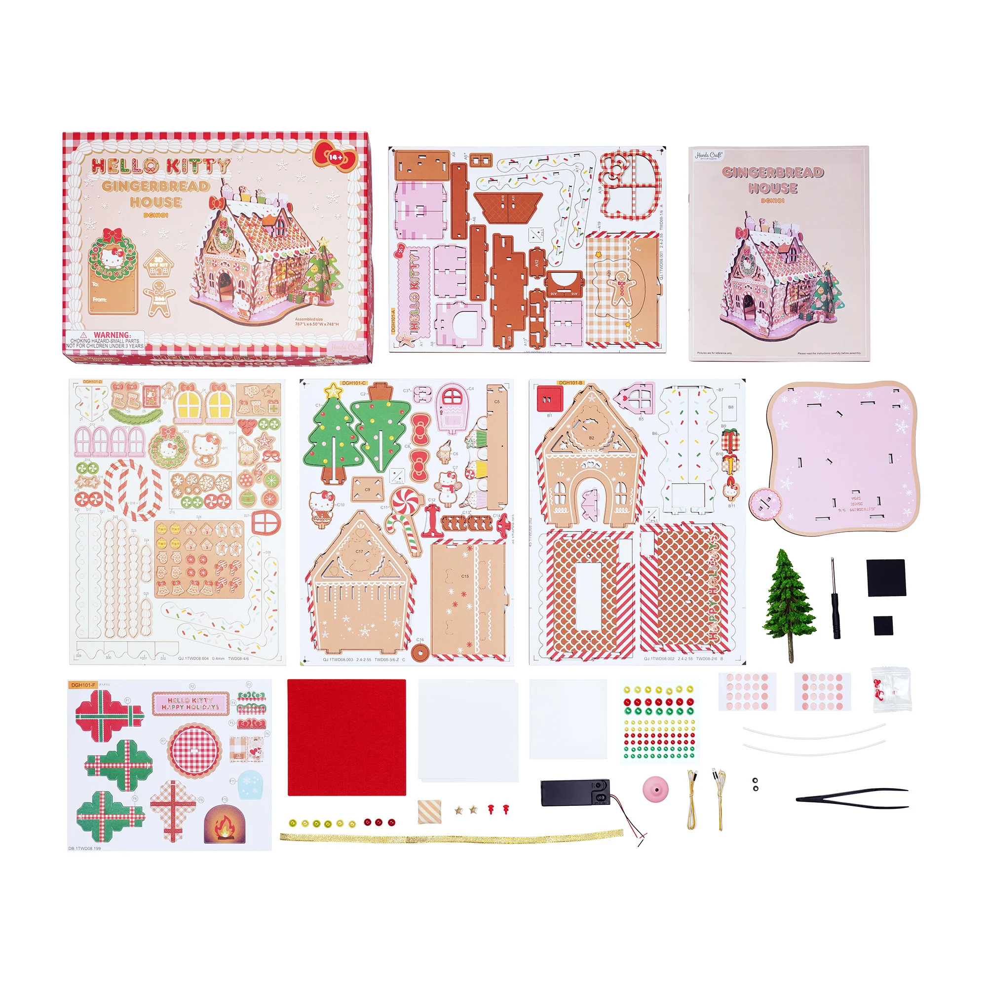 Hello Kitty Gingerbread House 3D Wooden Puzzle - Image 7