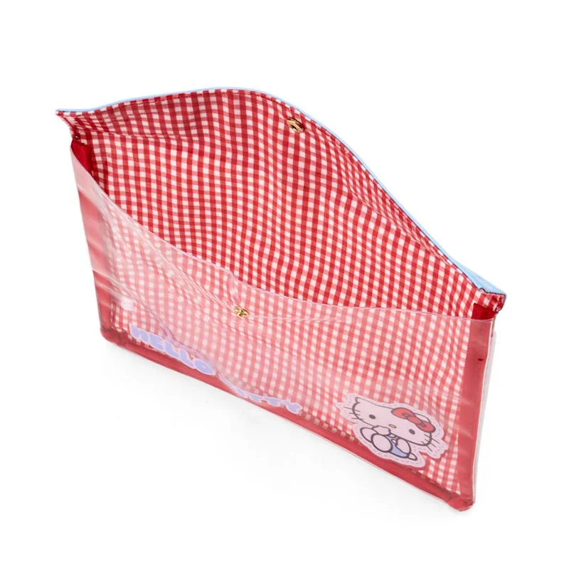 Hello Kitty Gingham Flat Pouch - Image 5