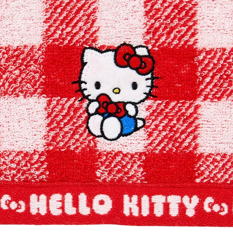 Hello Kitty Gingham Imabari Hand Towel - Image 2