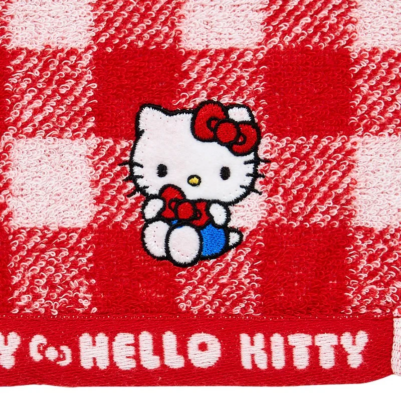 Hello Kitty Gingham Imabari Wash Towel - Image 2