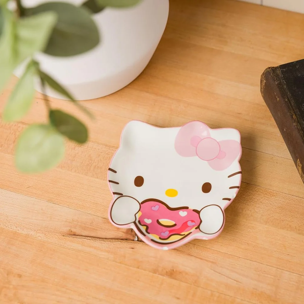 Hello Kitty Heart Donut Ceramic Spoon Rest - Image 2