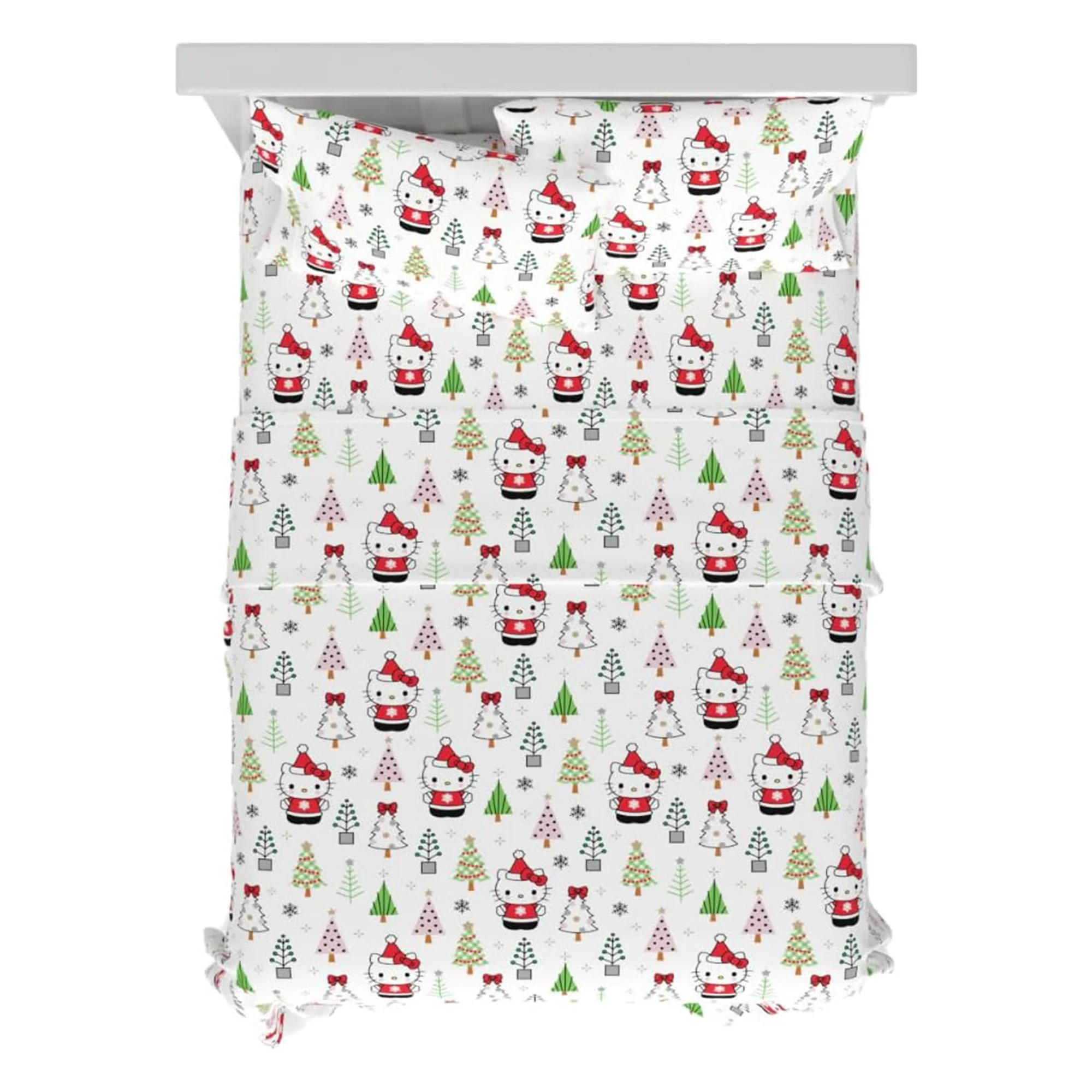 Hello Kitty Holiday Cotton Flannel Sheet Set - Image 5