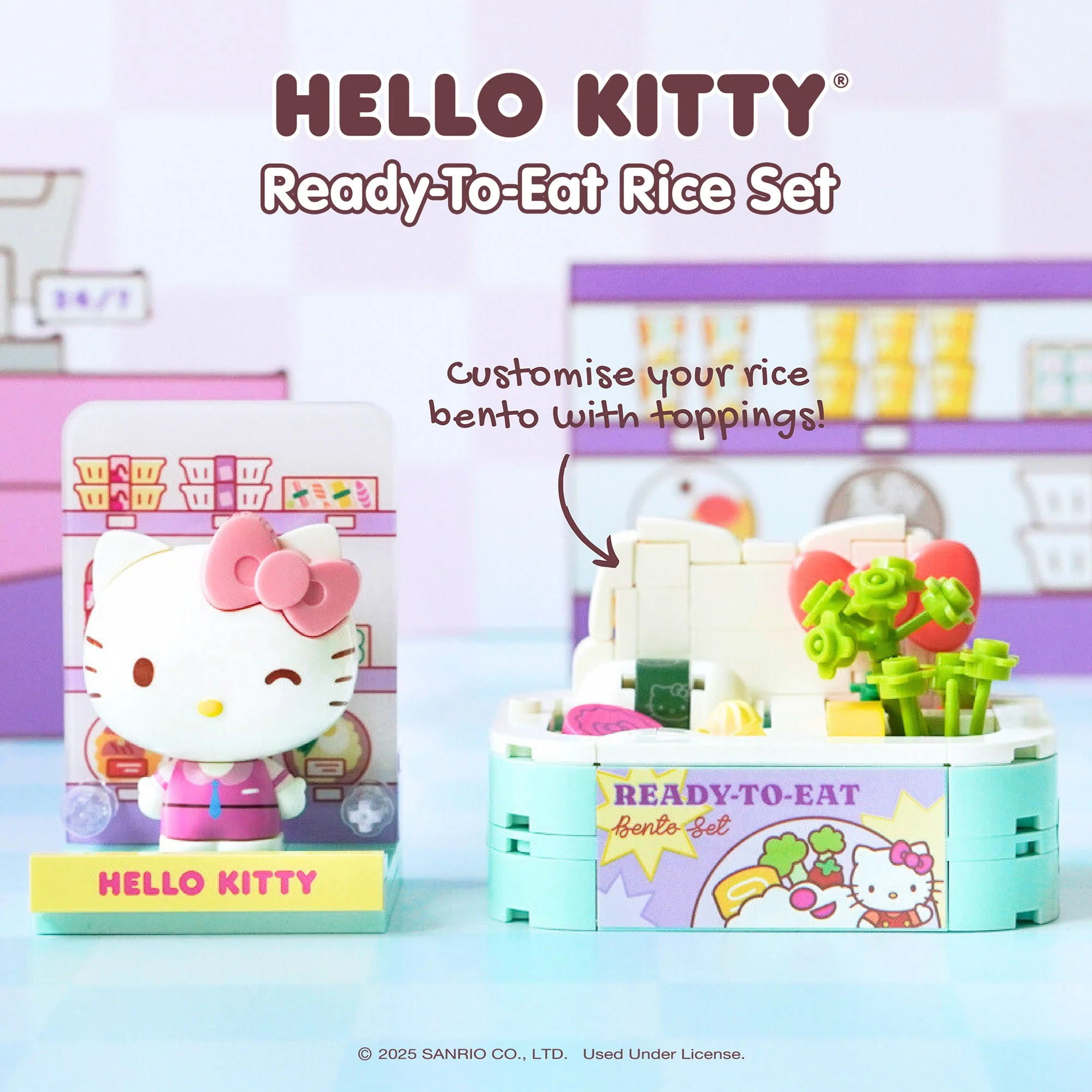 Hello Kitty Konbini Building Blocks Set (Ready-to-Eat Rice Set) - Image 3