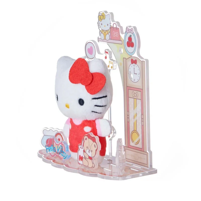 Hello Kitty Mini Plush & Acrylic Stand Set (Nuikatsu Plushie Life Series) - Image 3