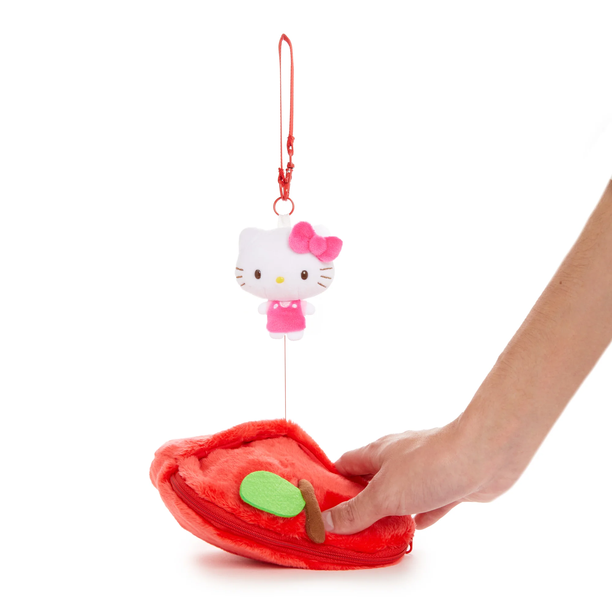 Hello Kitty Mini Pouch with Reel (5 Apples Tall Series) - Image 2