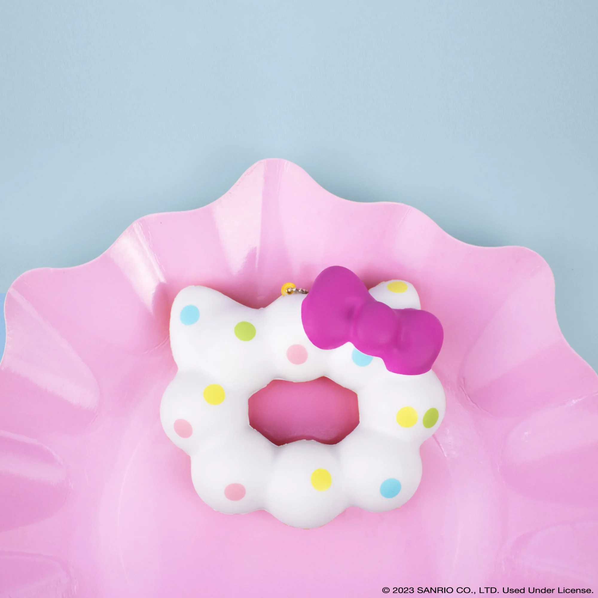Hello Kitty Mochi Donut Squishy Keychain - Image 7