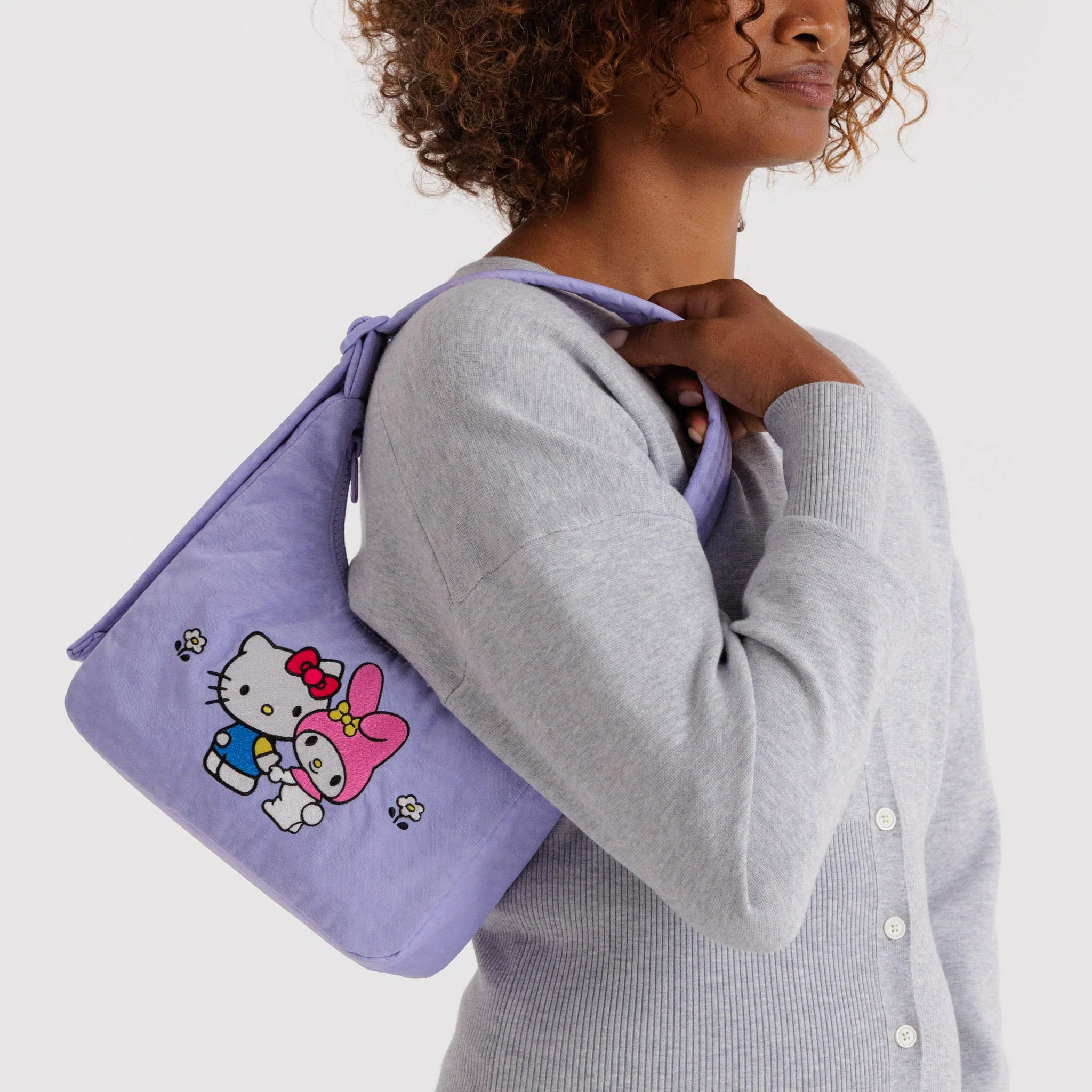 Hello Kitty & My Melody x Baggu Mini Nylon Shoulder Bag - Image 2