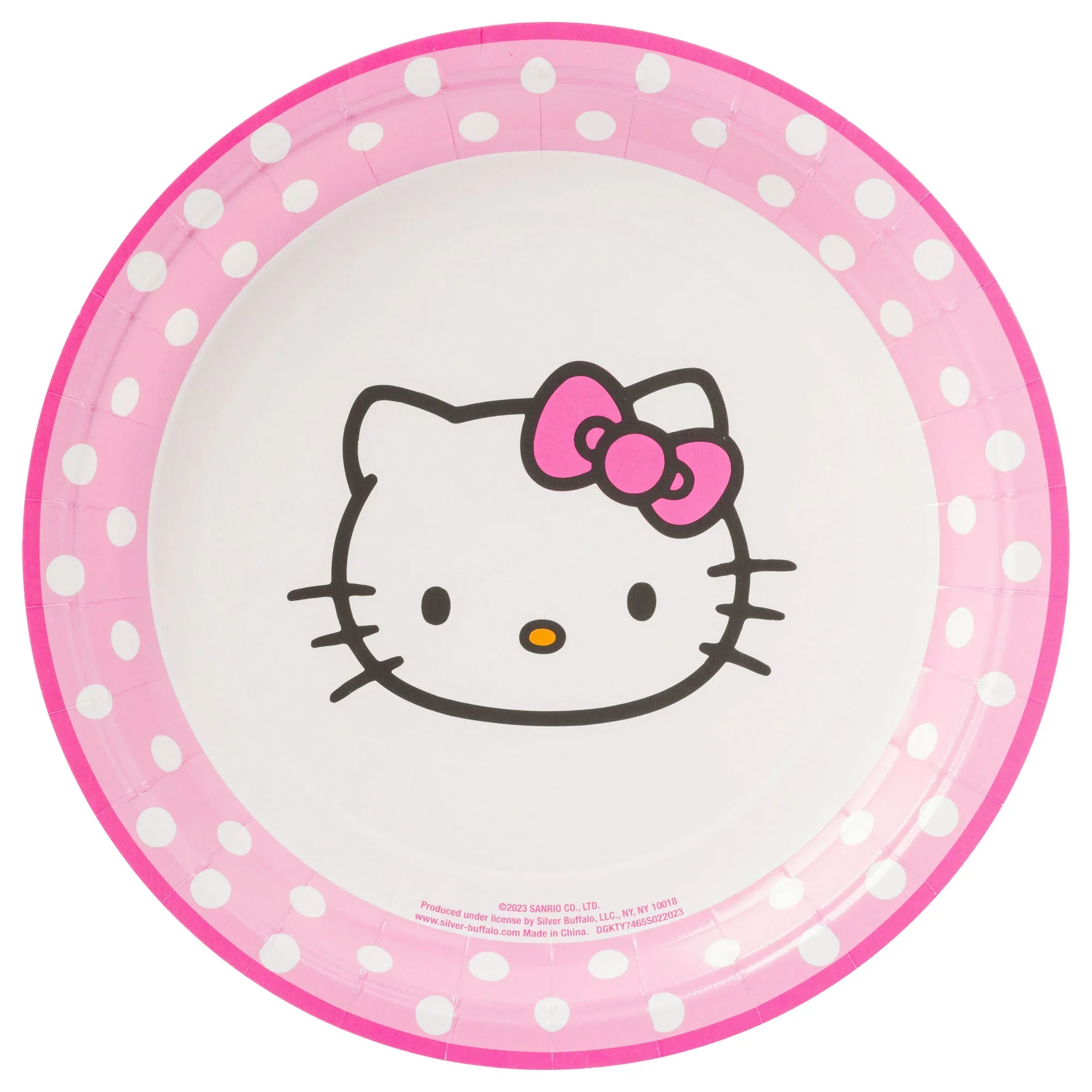Hello Kitty Paper Napkin & Plate 32-pc Party Pack (Pink Dots) - Image 4