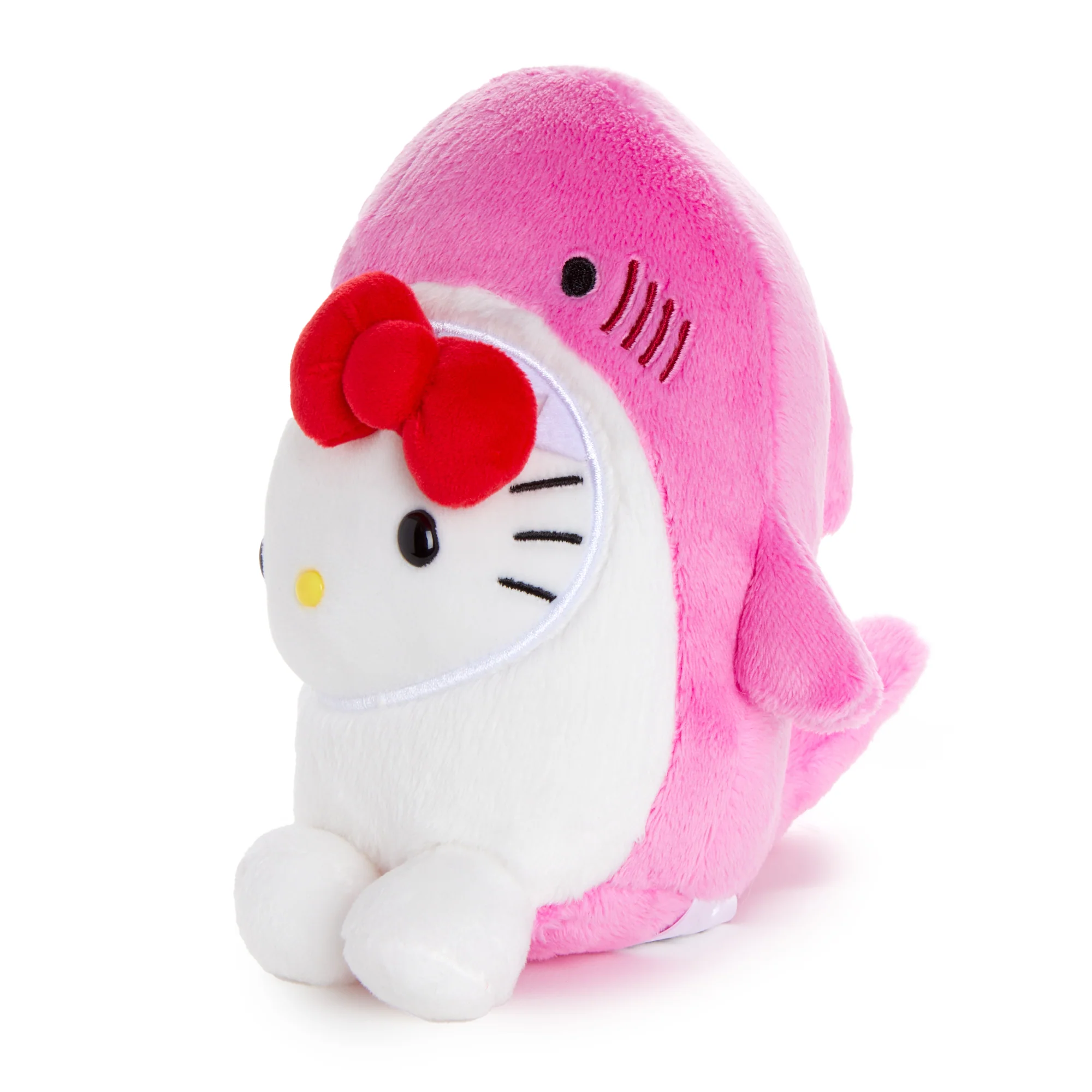 Hello Kitty Hibiscus Pink Bean Doll Plush (Shark Series) - Image 3