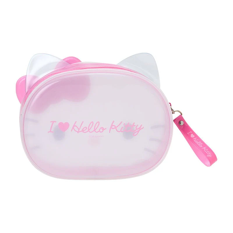 Hello Kitty Pink & Clear Zipper Pouch (I Love Hello Kitty Series) - Image 3