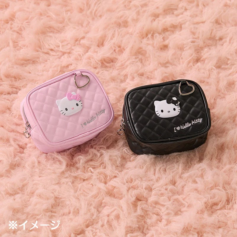 Hello Kitty Pink Quilted Zipper Pouch (I Love Hello Kitty Series) - Image 2