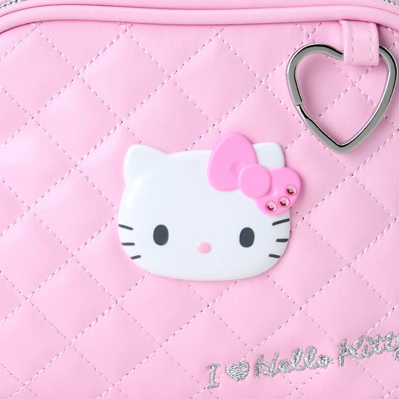 Hello Kitty Pink Quilted Zipper Pouch (I Love Hello Kitty Series) - Image 5
