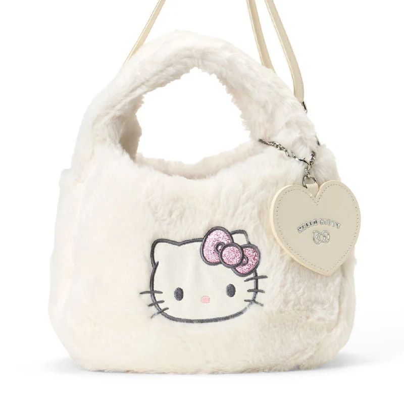 Hello Kitty Plush Boa Crossbody Bag - Image 3