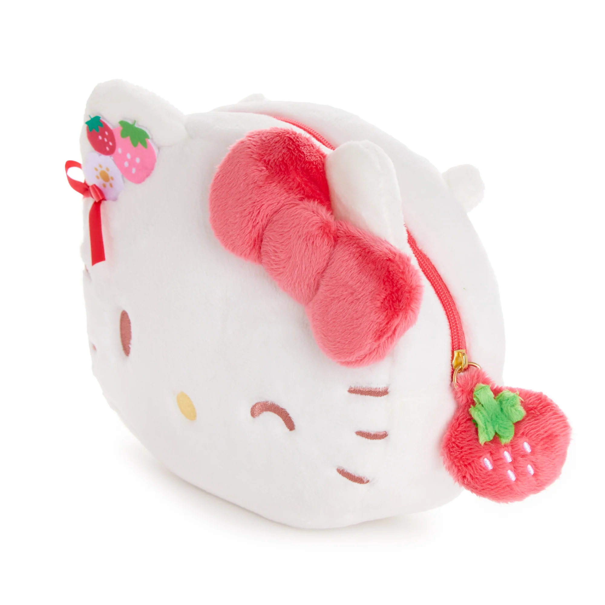 Hello Kitty Plush Crossbody Bag (Strawberry News 50th Anniversary) - Image 4