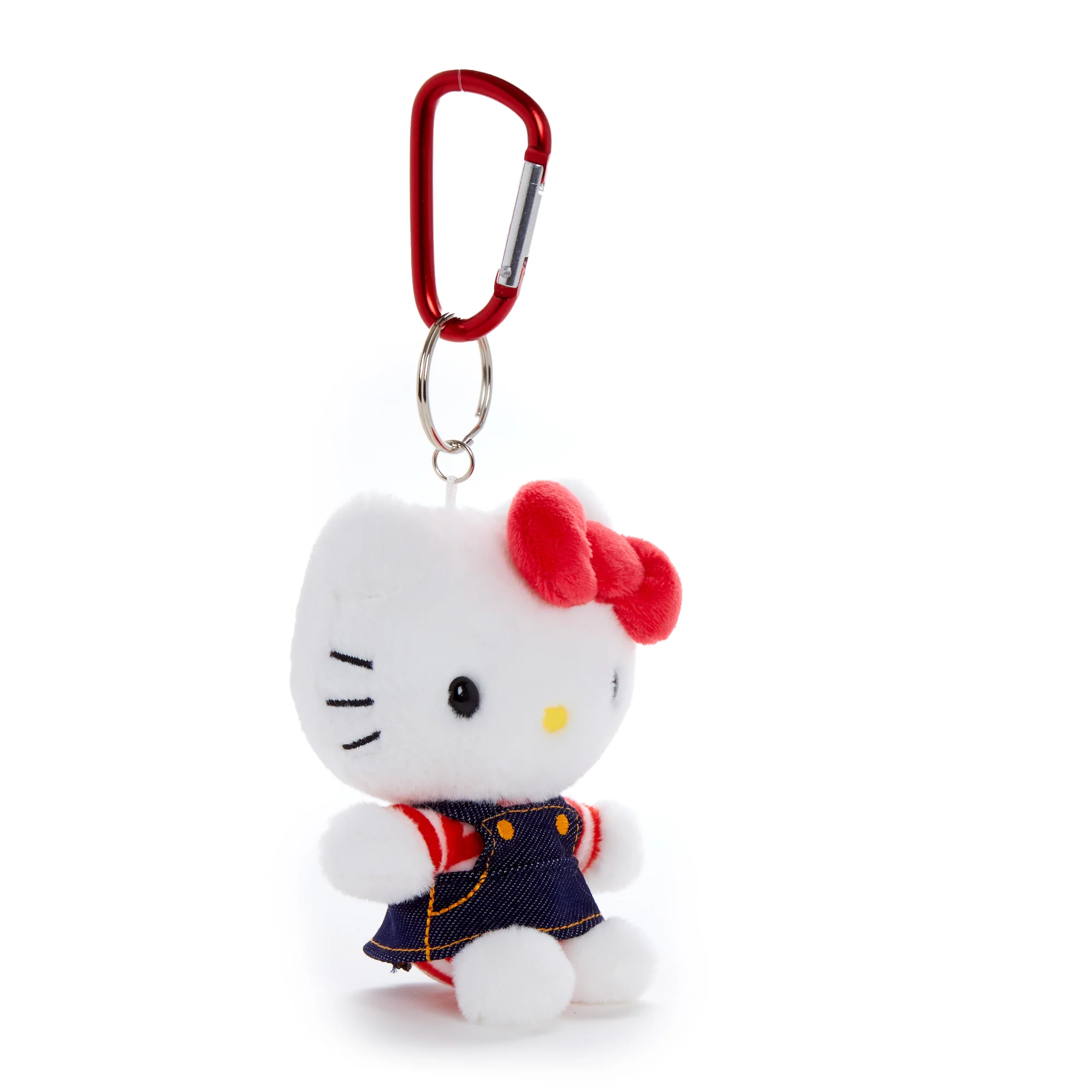 Hello Kitty Plush Mascot Keychain (Denim Jumper) - Image 2