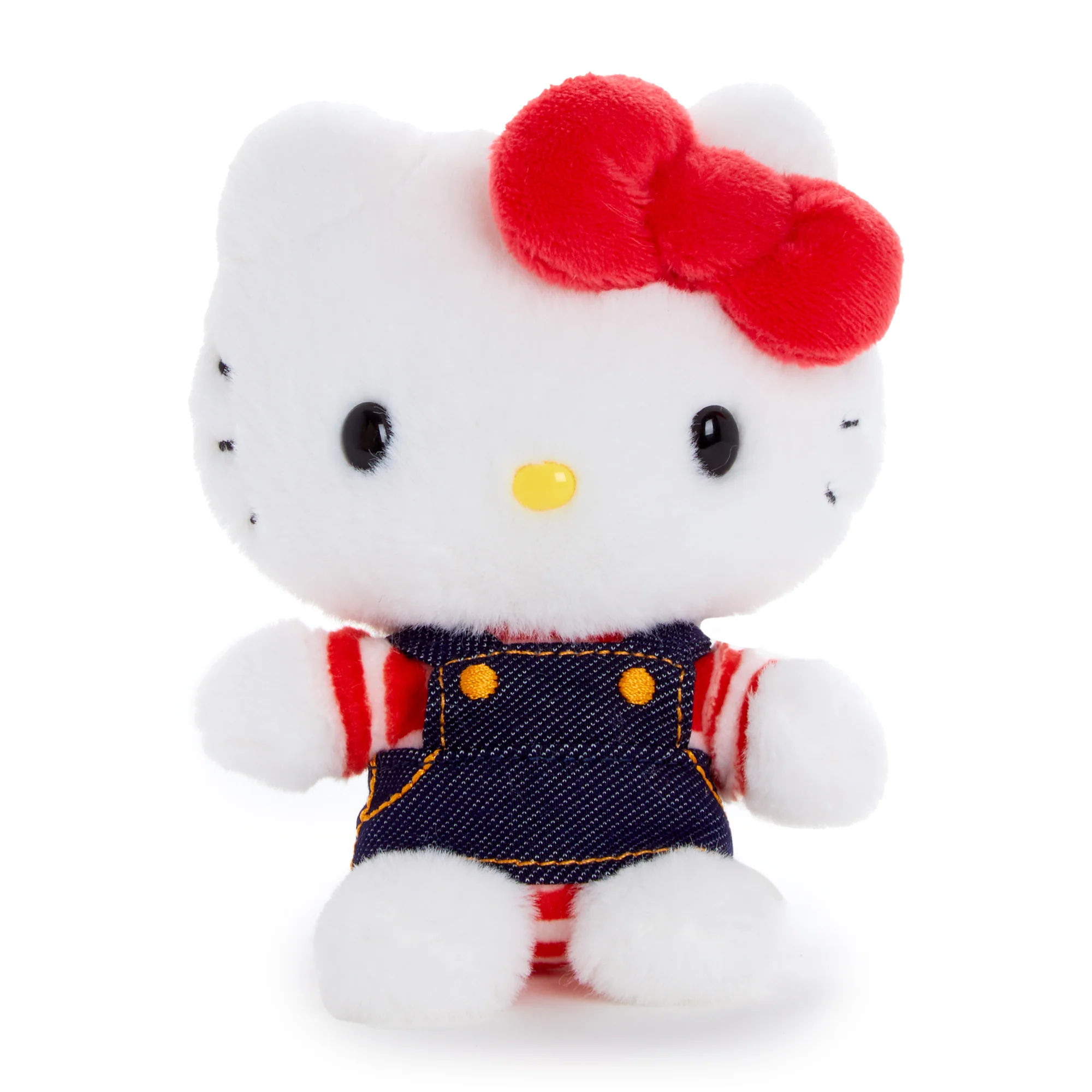 Hello Kitty Plush Mascot Keychain (Denim Jumper) - Image 3