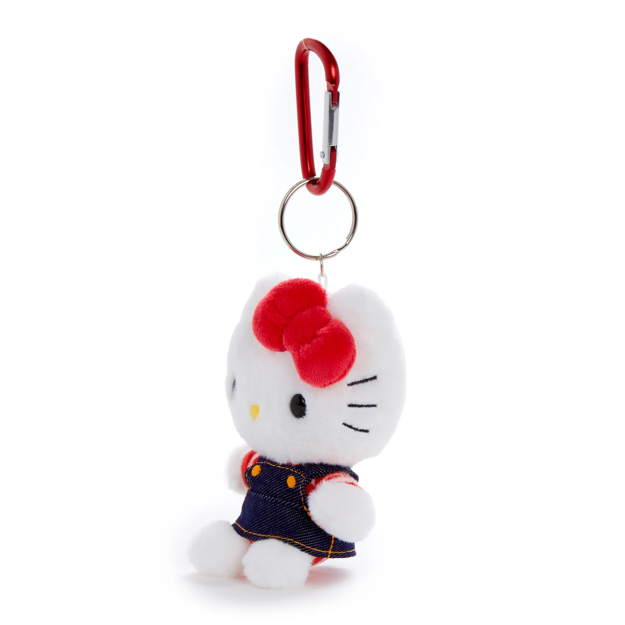 Hello Kitty Plush Mascot Keychain (Denim Jumper) - Image 4
