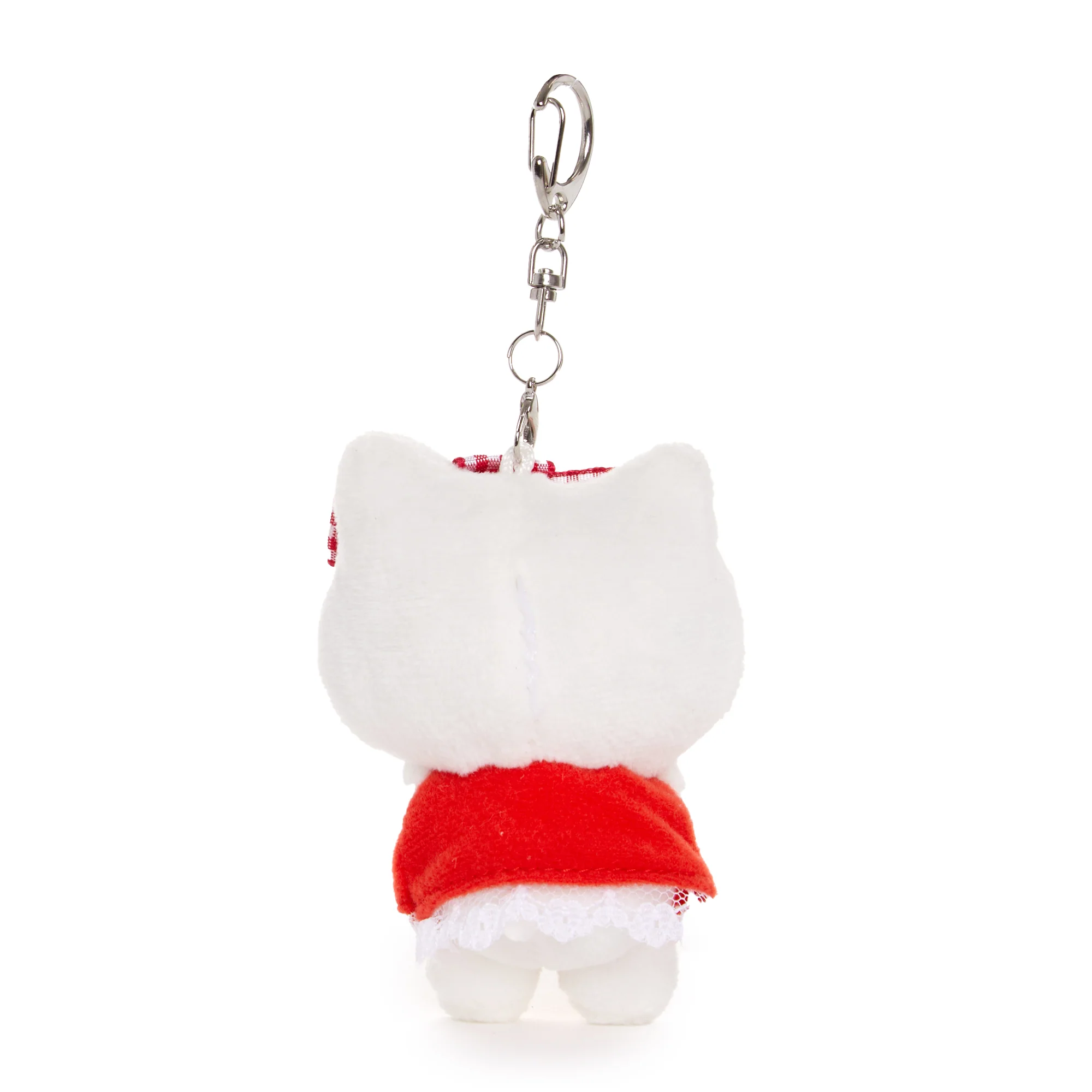 Hello Kitty Plush Mascot Keychain (Red Gingham) - Image 6
