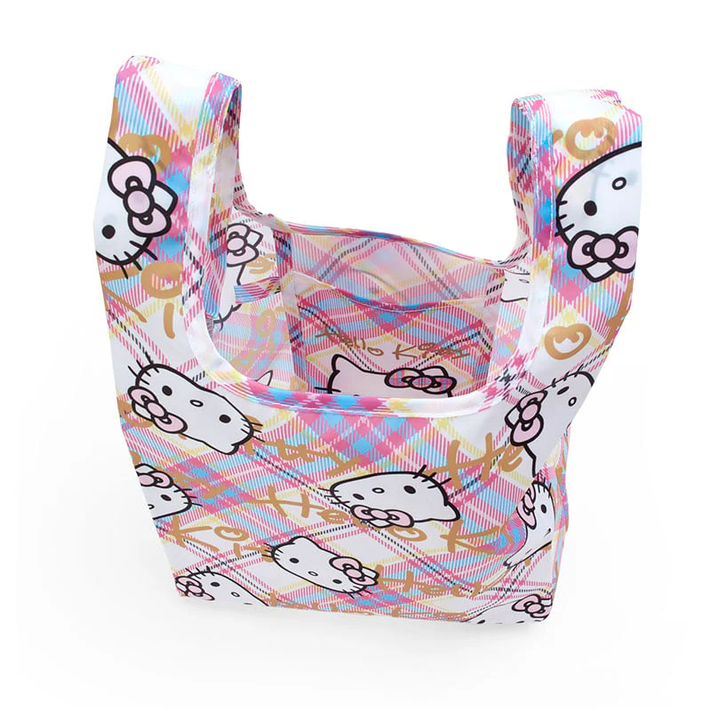Hello Kitty Reusable Tote Bag (Hello Kitty Dress Tartan Series) - Image 2