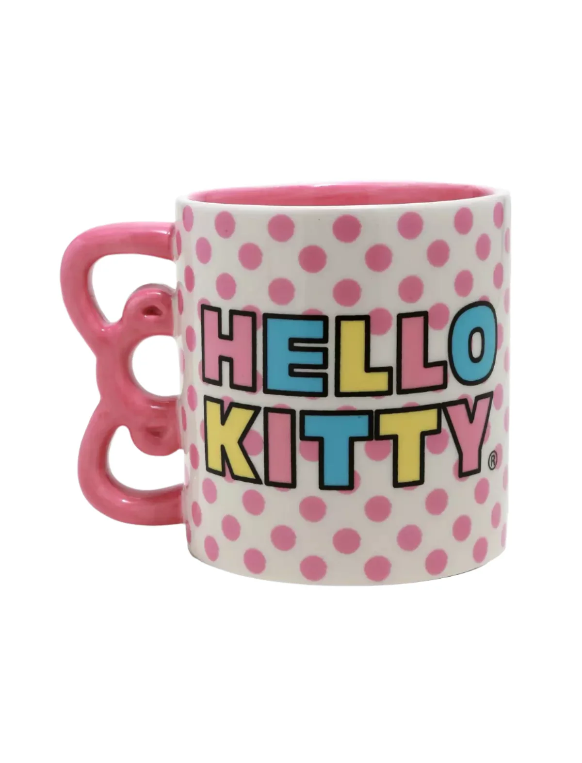 Hello Kitty Sculpted Bow & Rainbow Ceramic Mug - Image 5