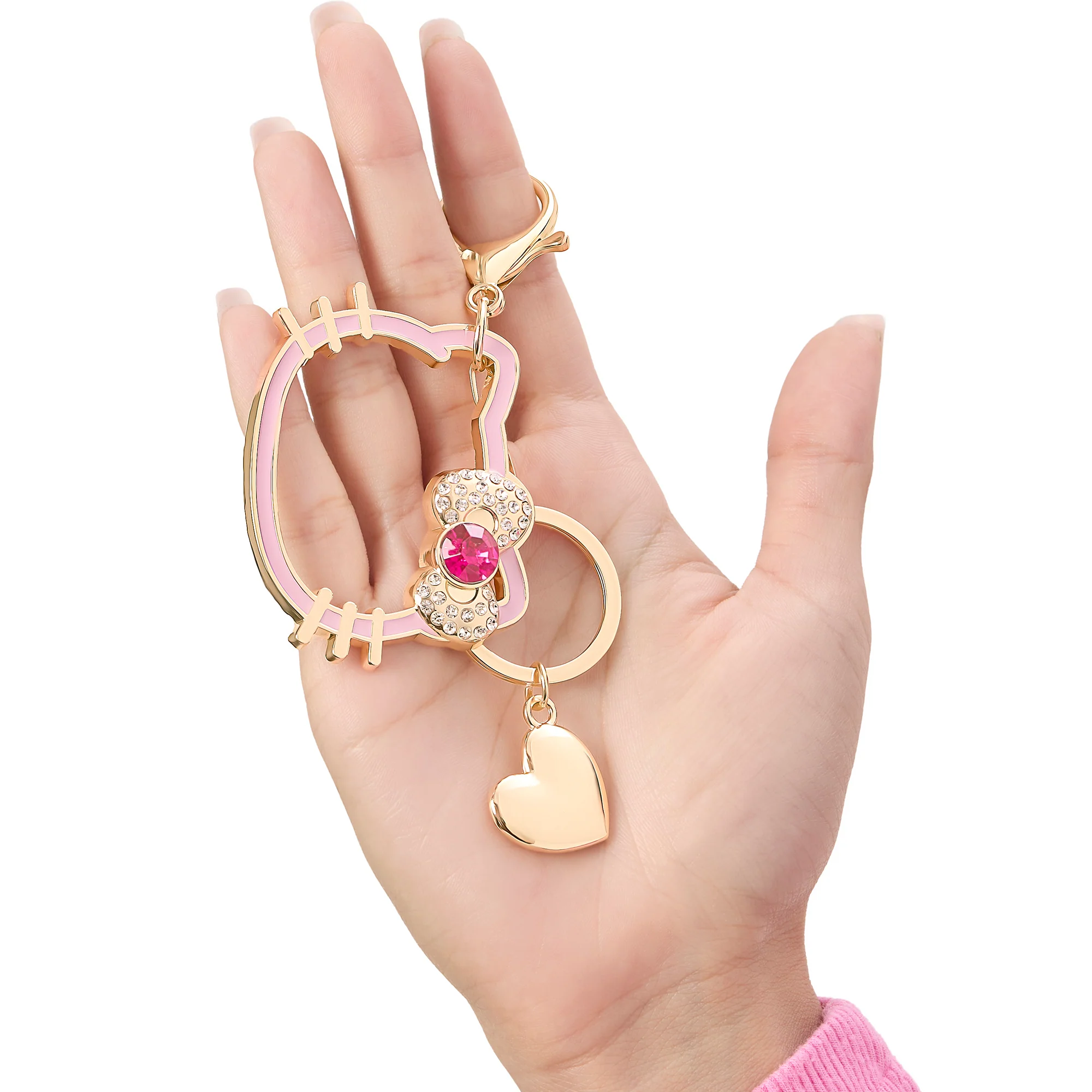 Hello Kitty Silhouette Heart Keychain - Image 4