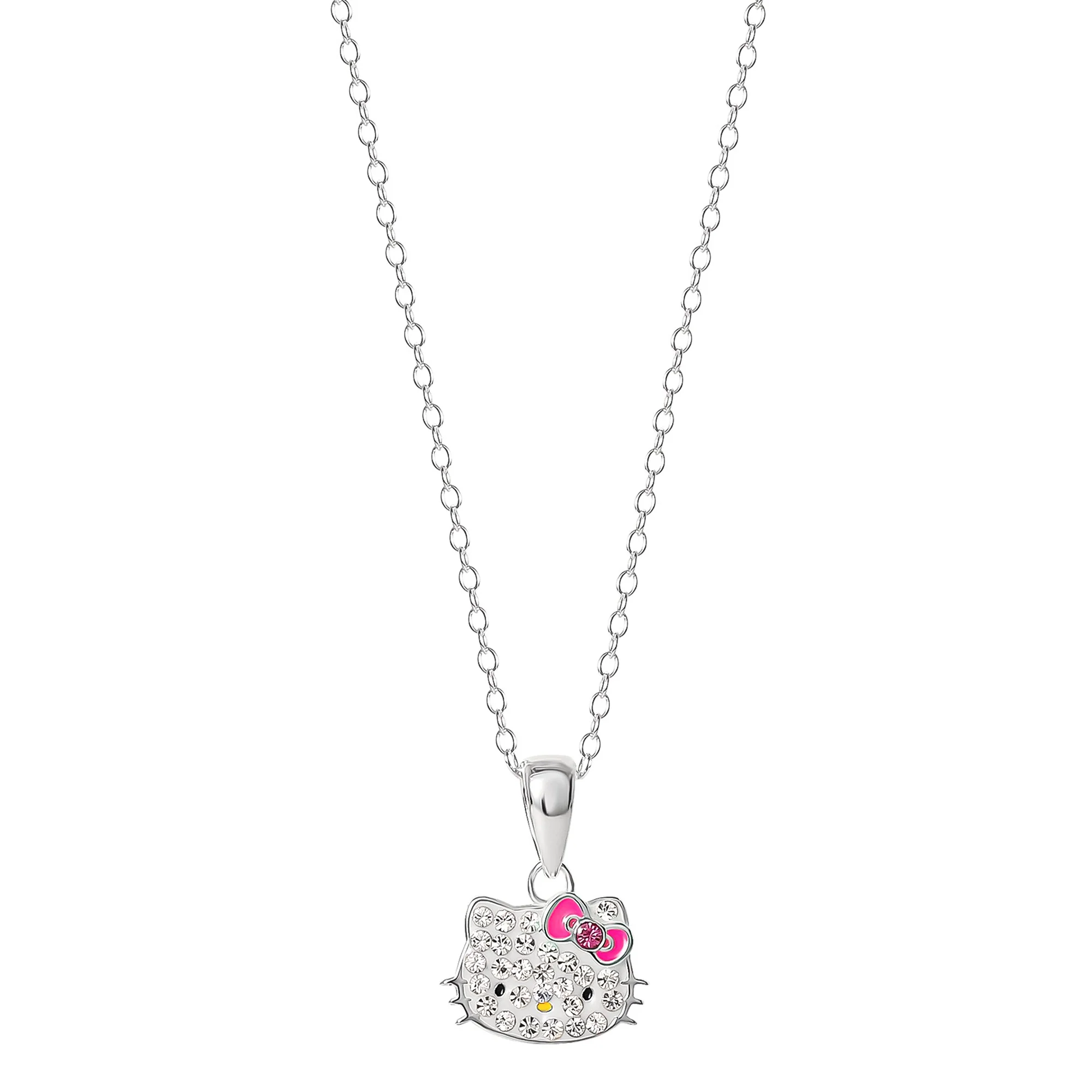 Hello Kitty Sterling Silver Crystal Necklace - Image 2