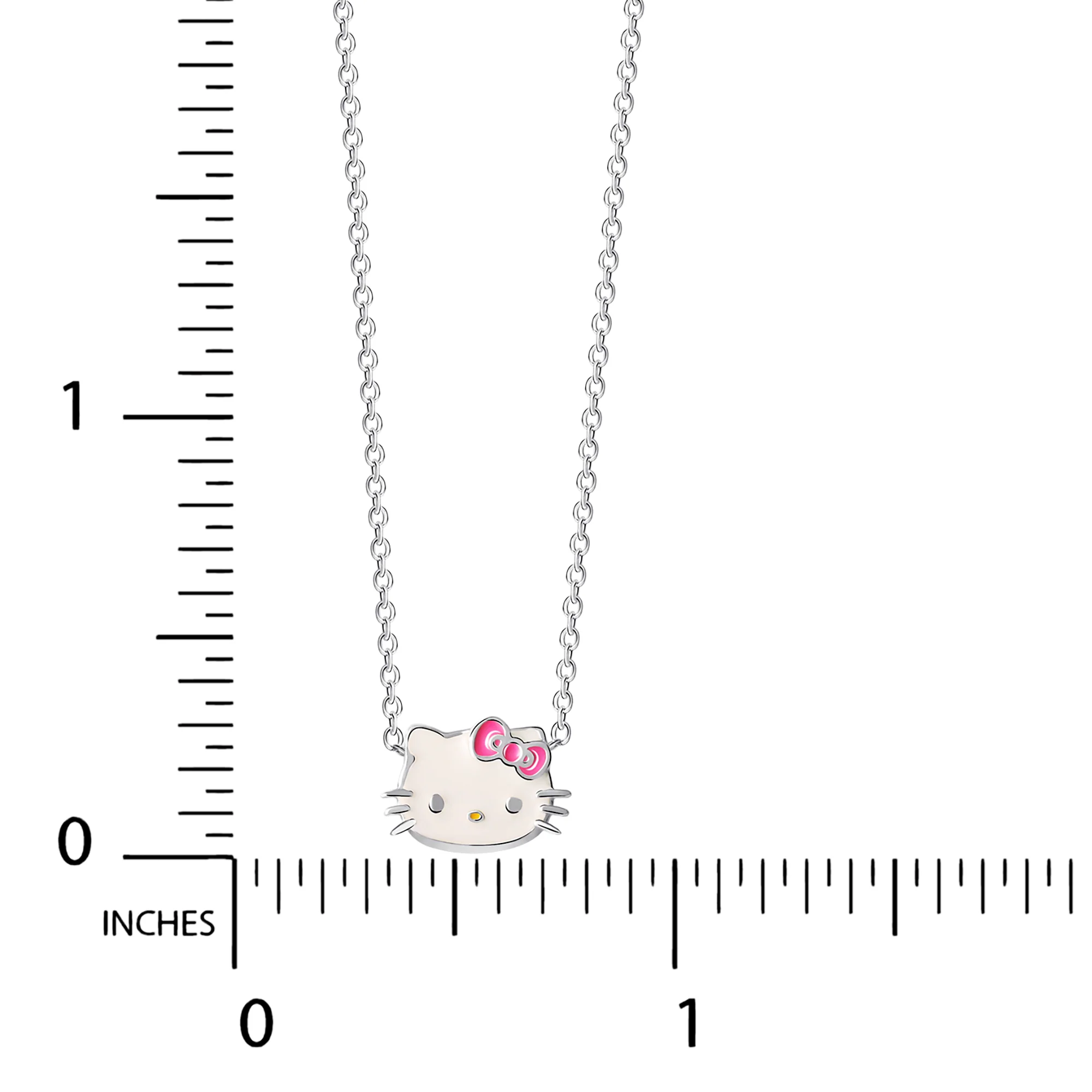 Hello Kitty Sterling Silver Enamel Necklace - Image 4