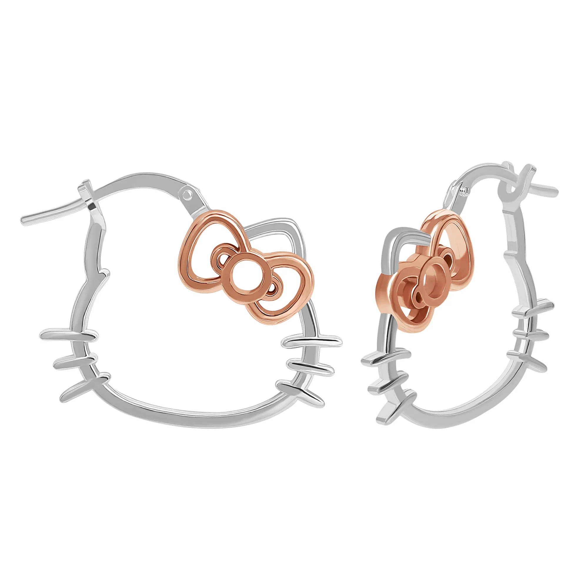 Hello Kitty Sterling Silver Hoop Earrings - Image 4