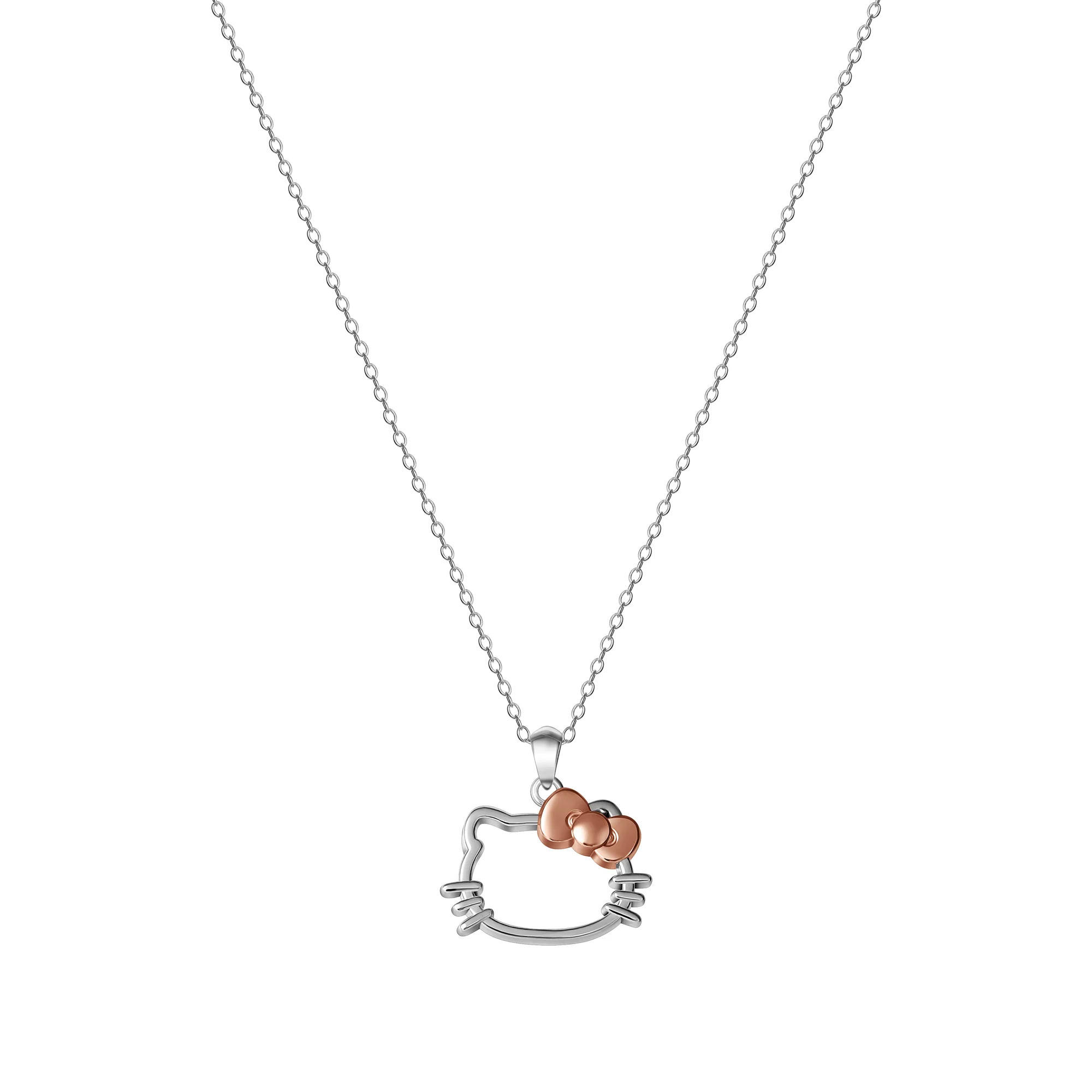 Hello Kitty Sterling Silver Silhouette Necklace - Image 3