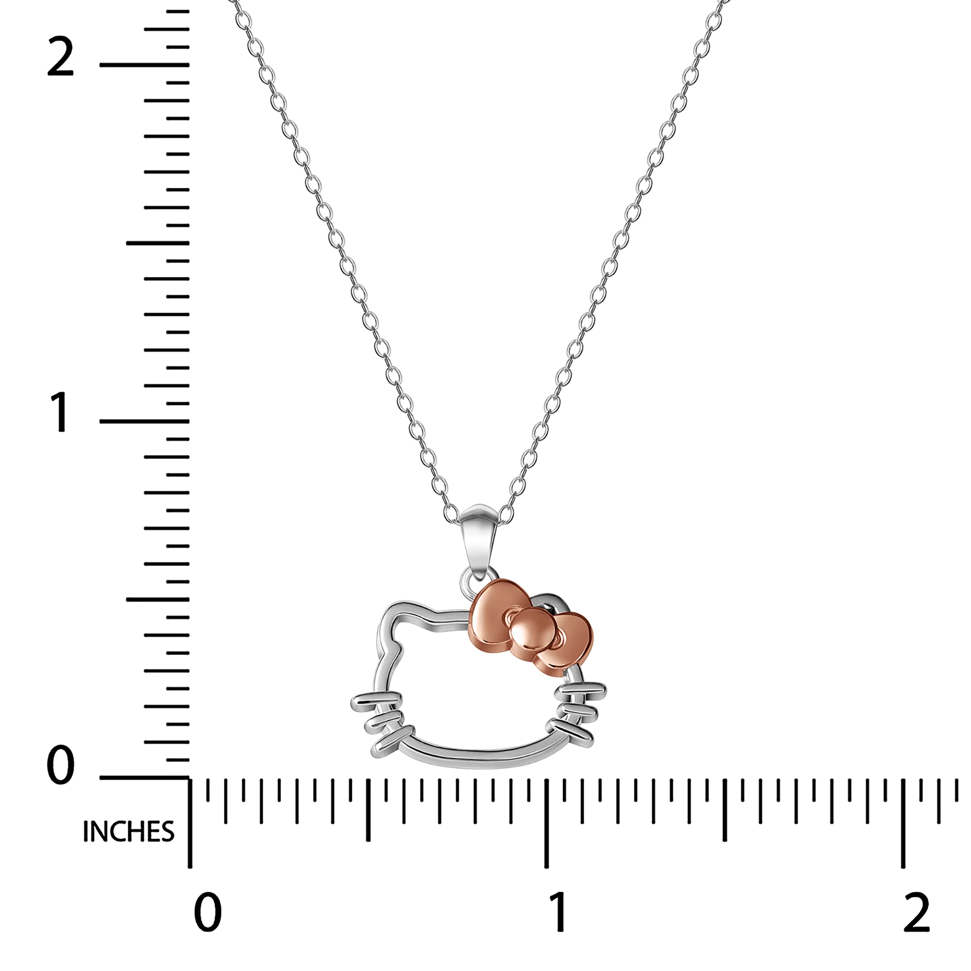 Hello Kitty Sterling Silver Silhouette Necklace - Image 4