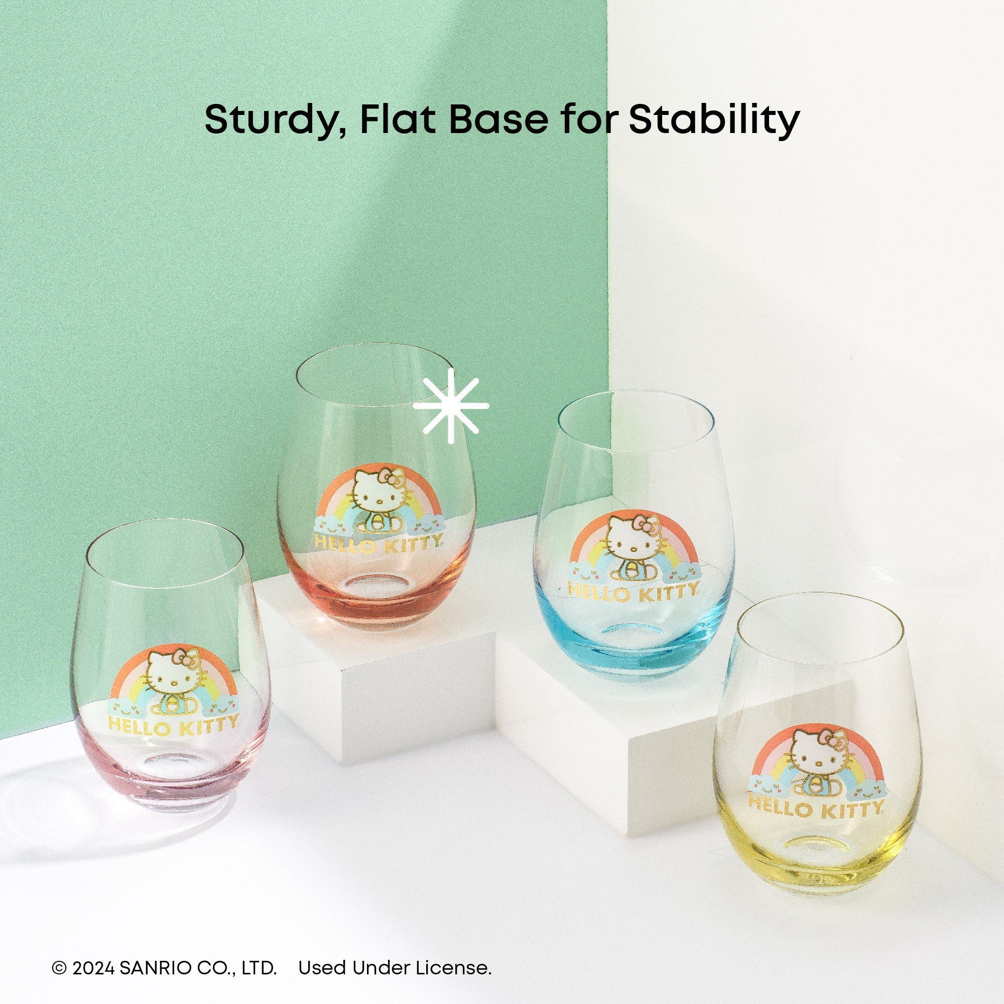 Hello Kitty Sweet Rainbow Stemless Glasses (Set of 4) - Image 6