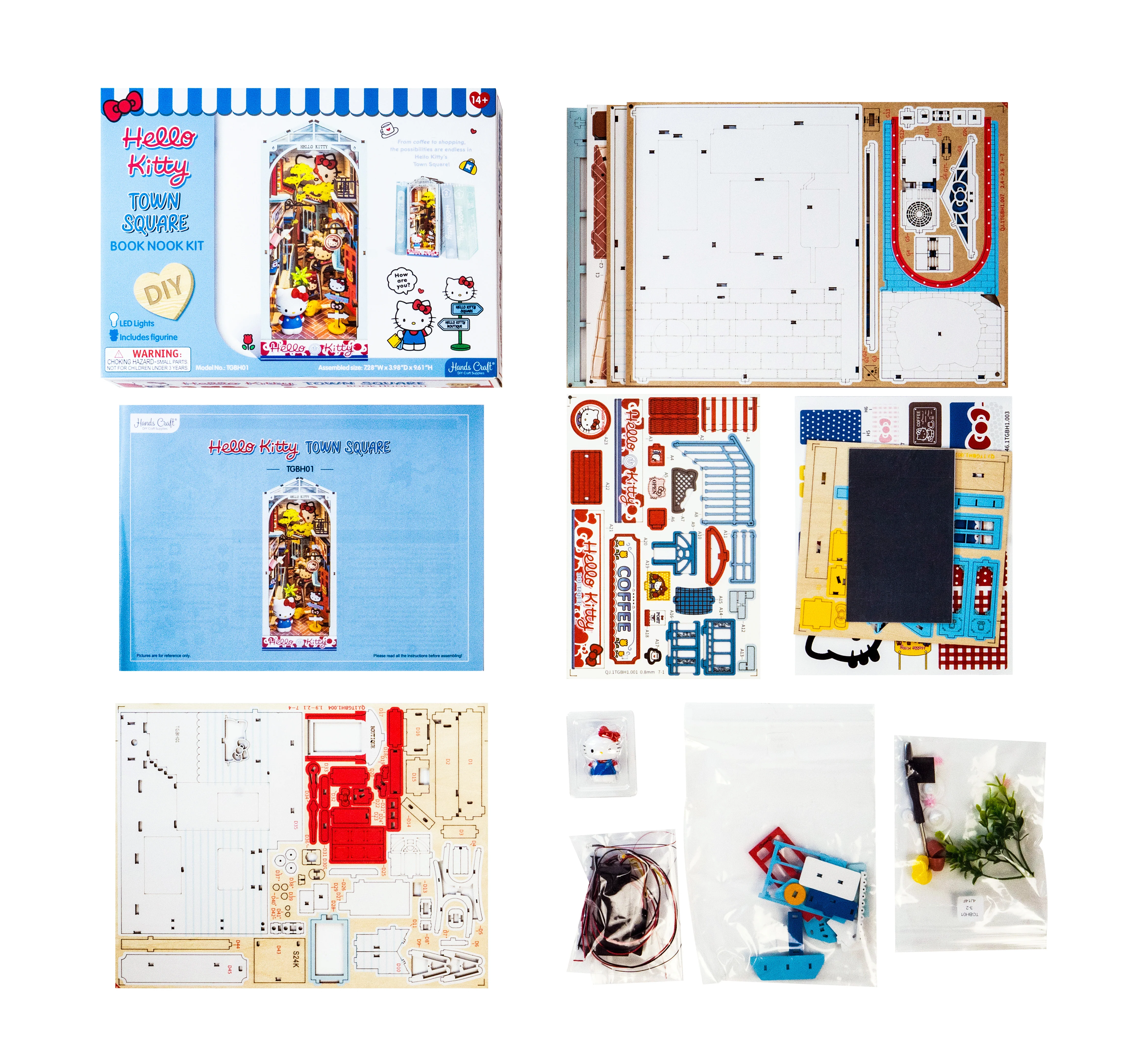Hello Kitty Town Square DIY Book Nook Kit - Image 6
