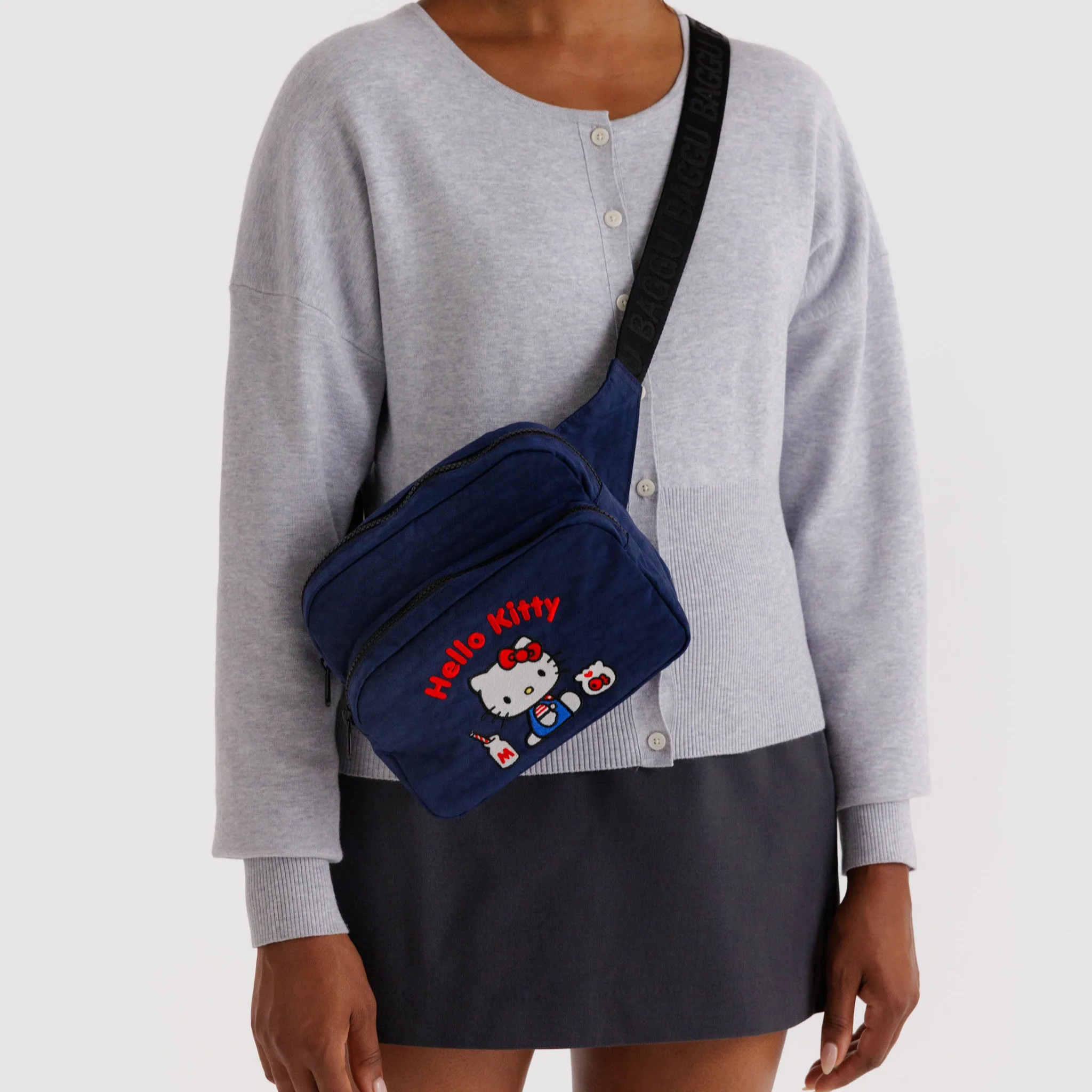 Hello Kitty x Baggu Embroidered Fanny Pack (Classic Milk Bottle) - Image 2