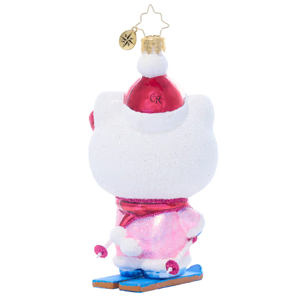 Hello Kitty x Christopher Radko Handmade Glass Ornament (Aspen Adventure) - Image 2